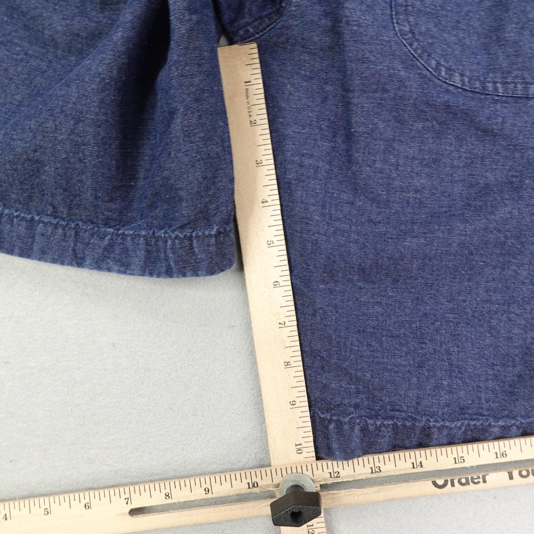 J.Crew VINTAGE J.CREW Shorts Mens Small Casual Summer Cotton Drawstring Elastic Waist Pockets Blue Size US 29 - 7 Thumbnail