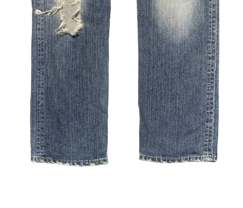 Edwin Vintage Edwin 504 Straight Leg Jeans Distressed Size US 34 / EU 50 - 4 Thumbnail