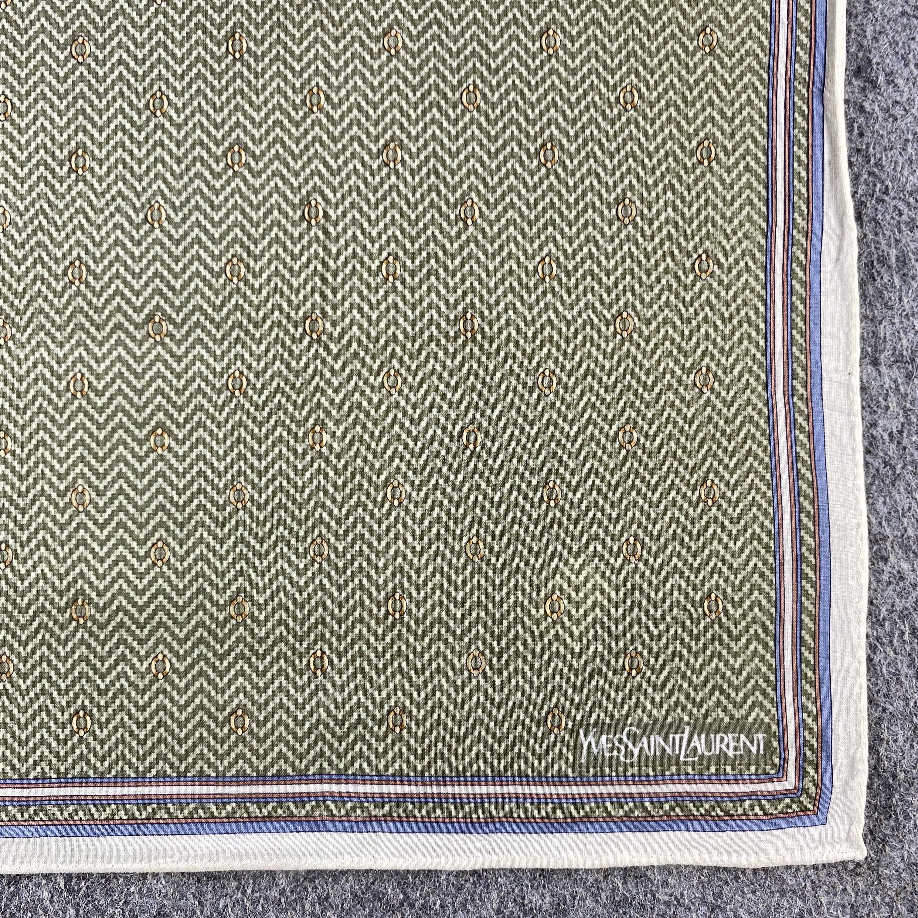 Vintage × Yves Saint Laurent Yves Saint Laurent Handkerchief/Neckerchief/Bandana HC580 Size ONE SIZE - 3 Thumbnail