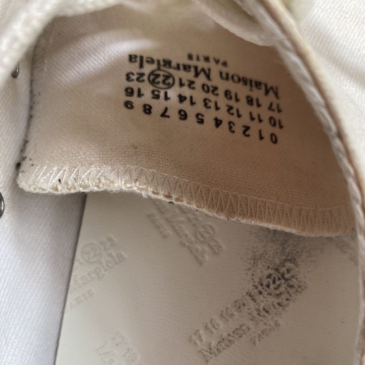 Maison Margiela Off-White Color Splash Tabi Sneakers Size US 8 / EU 41 - 14 Thumbnail