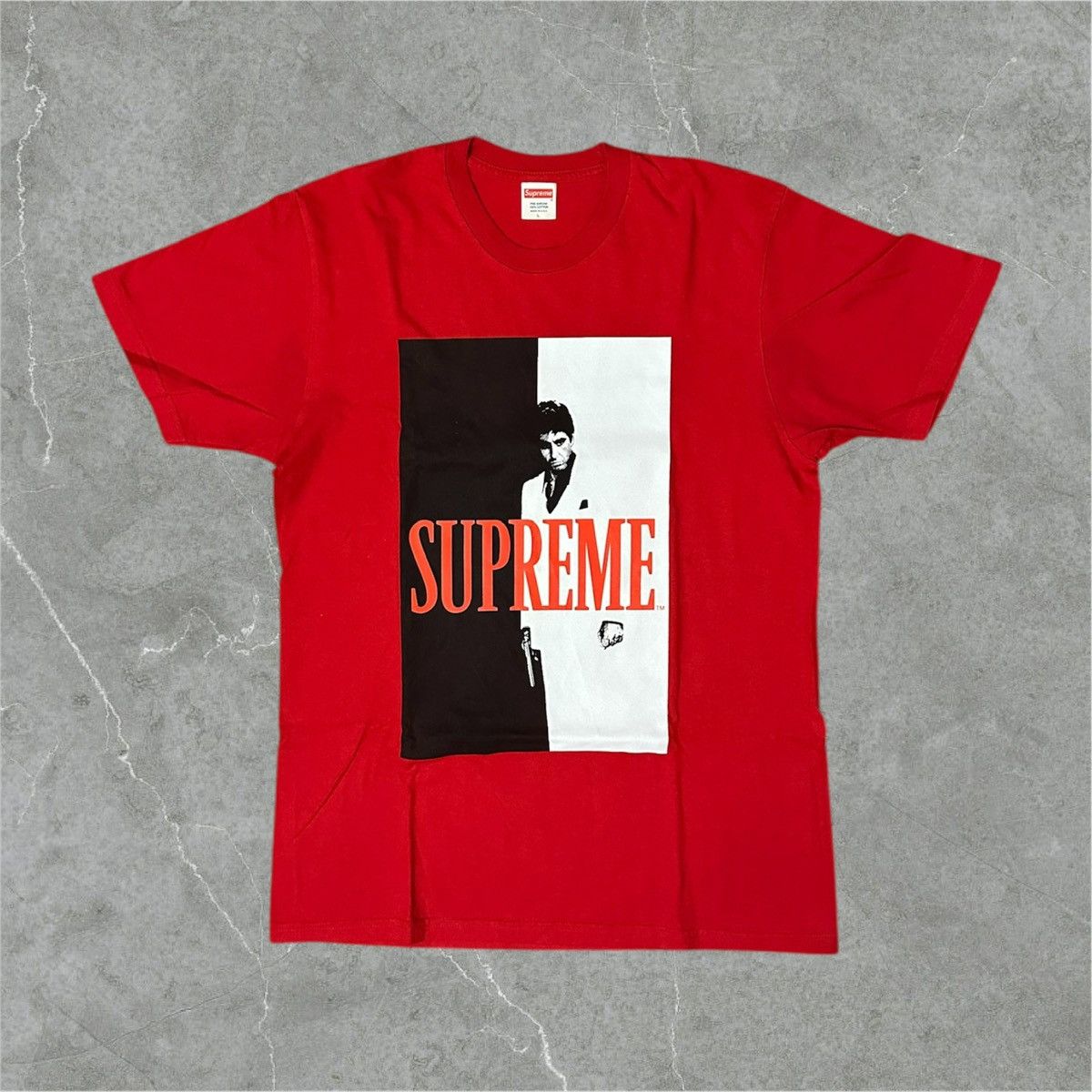 Supreme Supreme Scarface Split Tee Red Size US L / EU 52-54 / 3 - 1 Thumbnail
