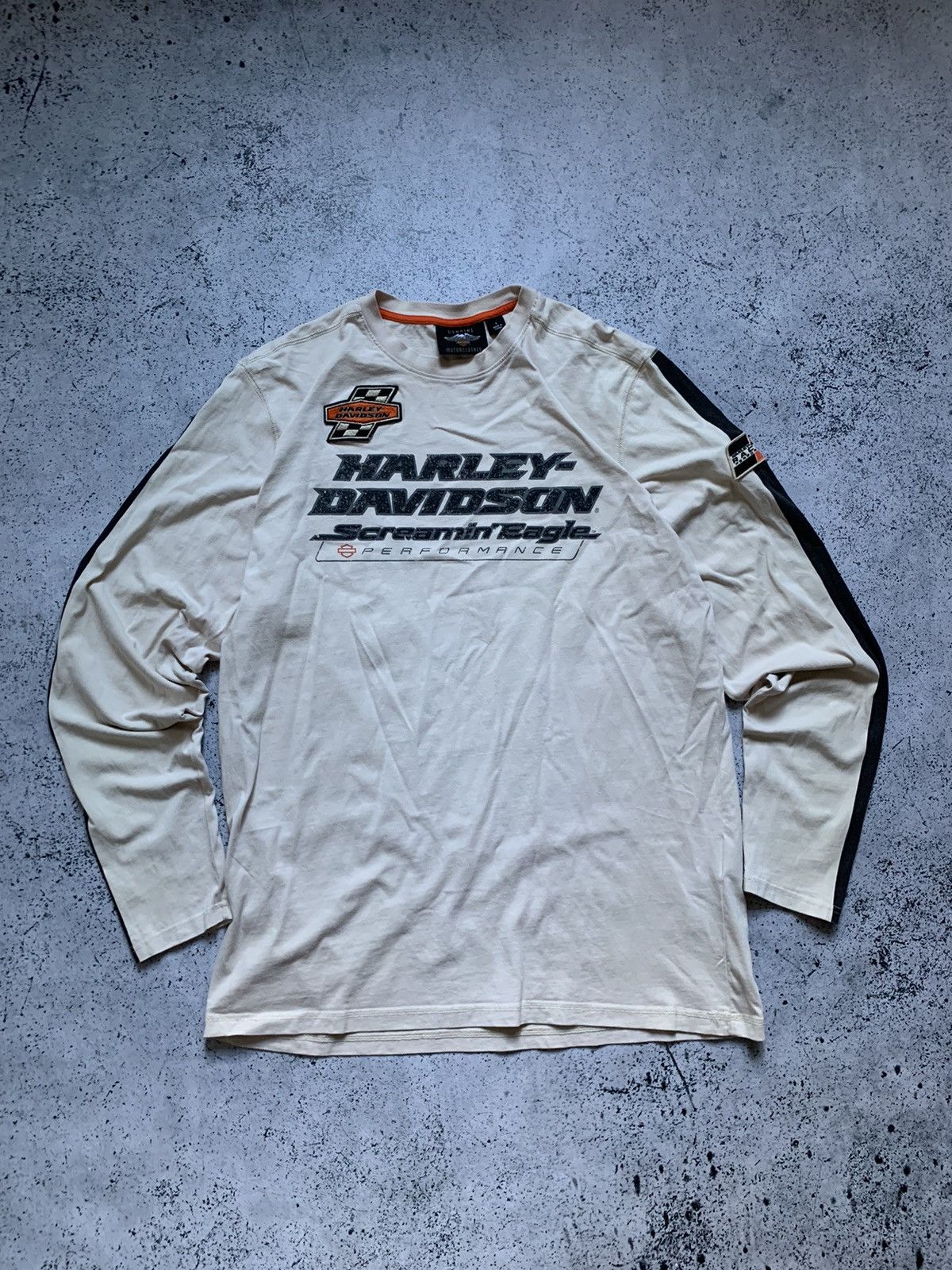 Harley Davidson × Vintage Vintage 90s Flame Harley Davidson Longsleeve T-Shirt Y2K USA Size US L / EU 52-54 / 3 - 1 Thumbnail