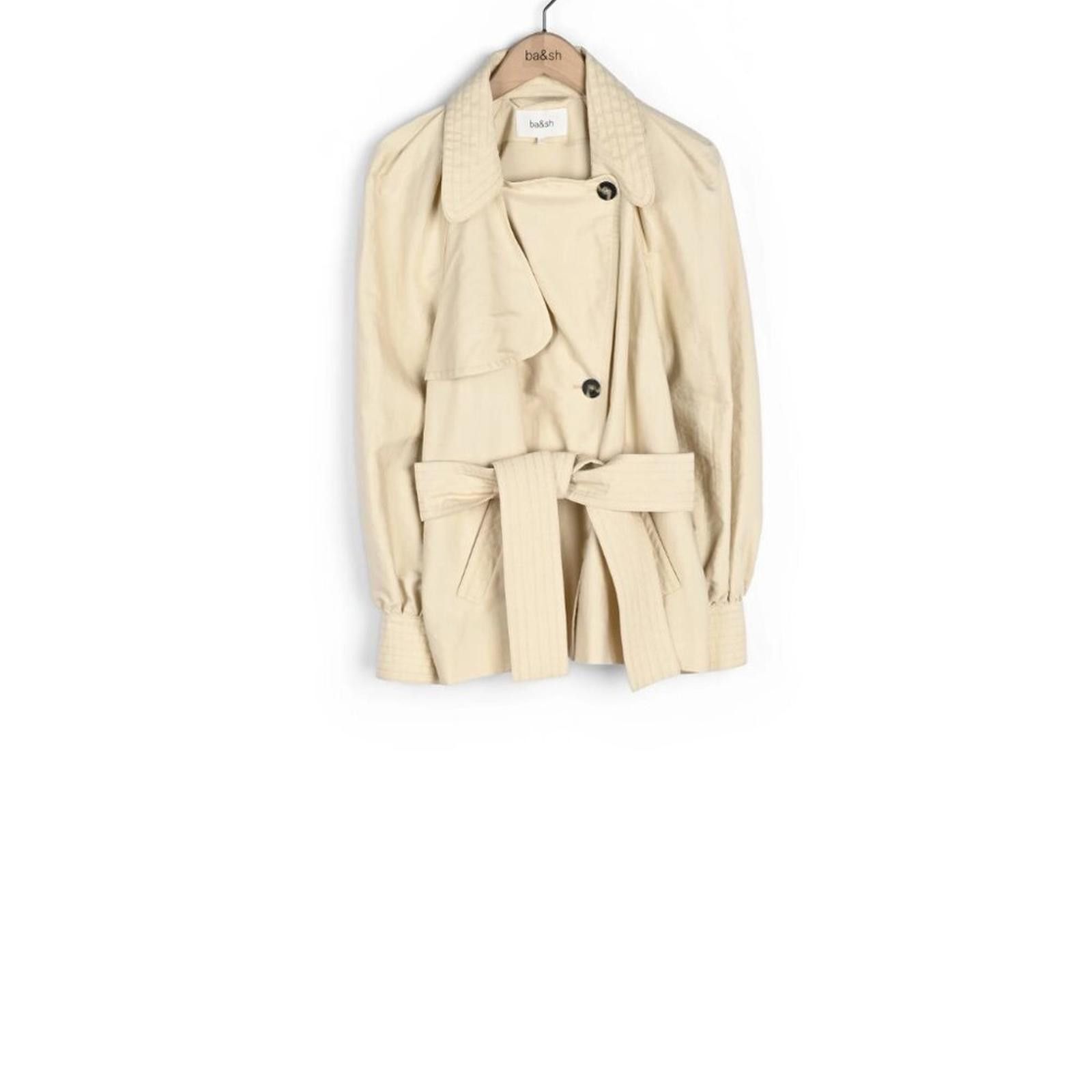 Other ba&sh Carl Trench Coat Ecru Size 2 Size M / US 6-8 / IT 42-44 - 5 Thumbnail