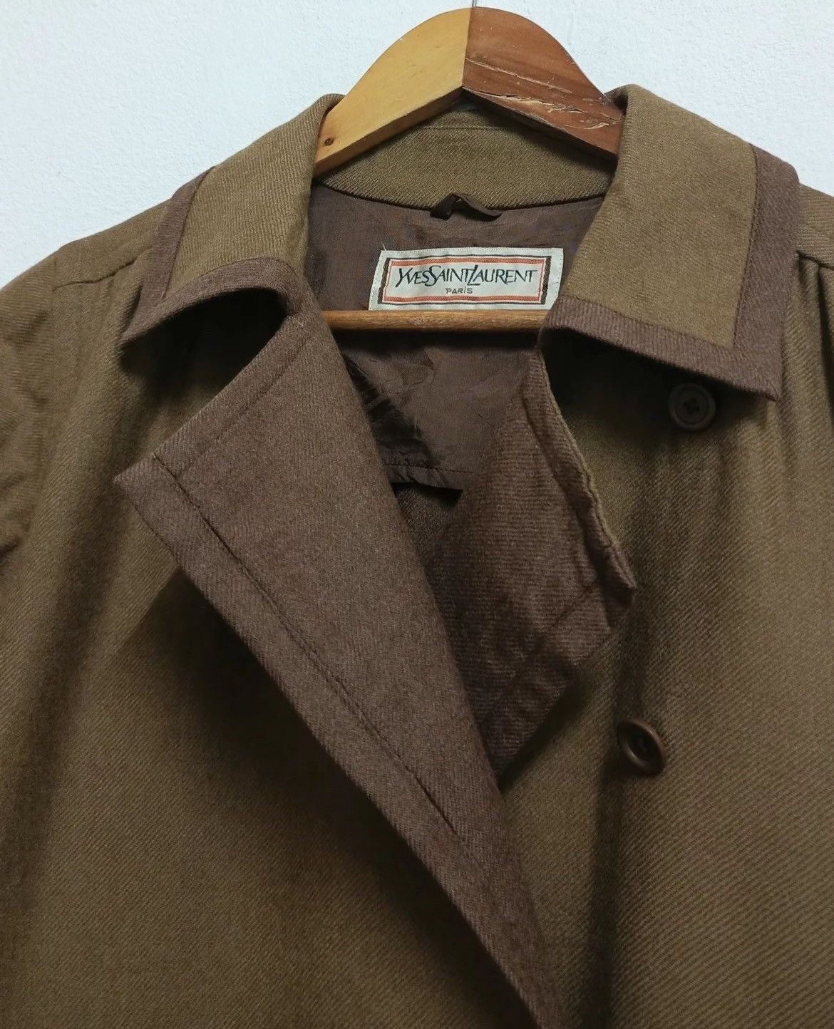 Saint Laurent Paris Vintage Yves Saint Laurent Luxury Trench Coat Size M / US 6-8 / IT 42-44 - 4 Thumbnail