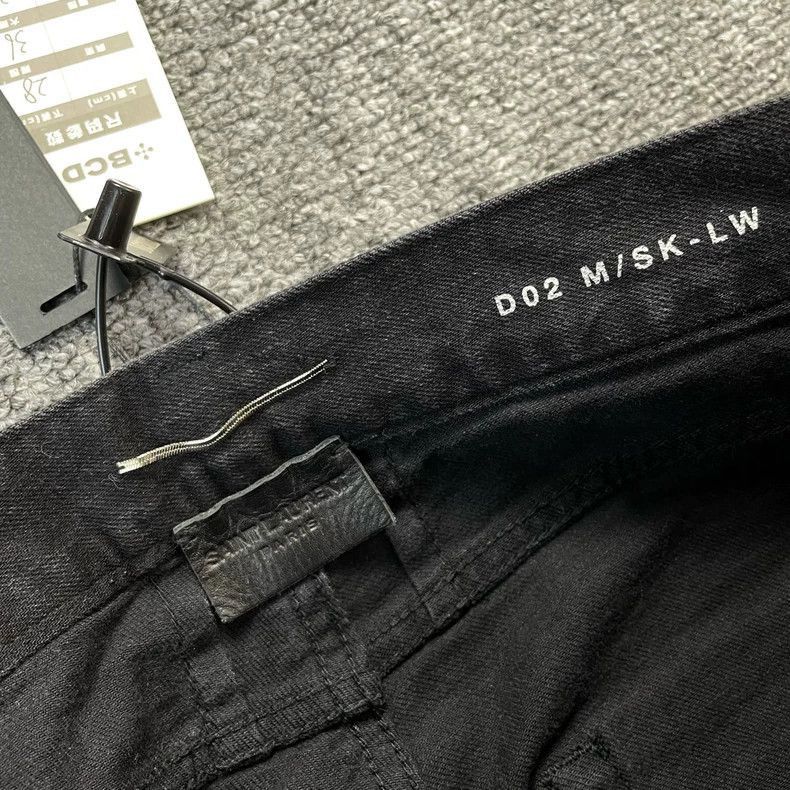 Saint Laurent Paris saint laurent black patched denim pants Size US 28 / EU 44 - 4 Thumbnail