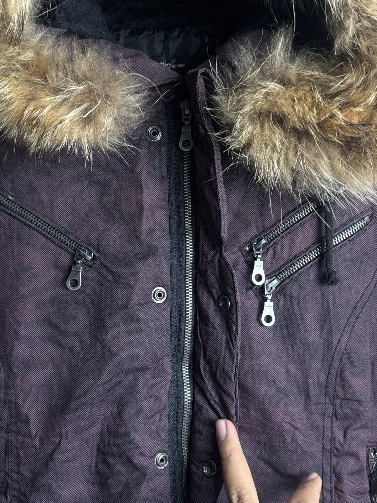 Le Grande Bleu (L.G.B.) INTHEATTIC FUR JACKET SEDITIONARIES PUNK STYLE Size US M / EU 48-50 / 2 - 6 Thumbnail