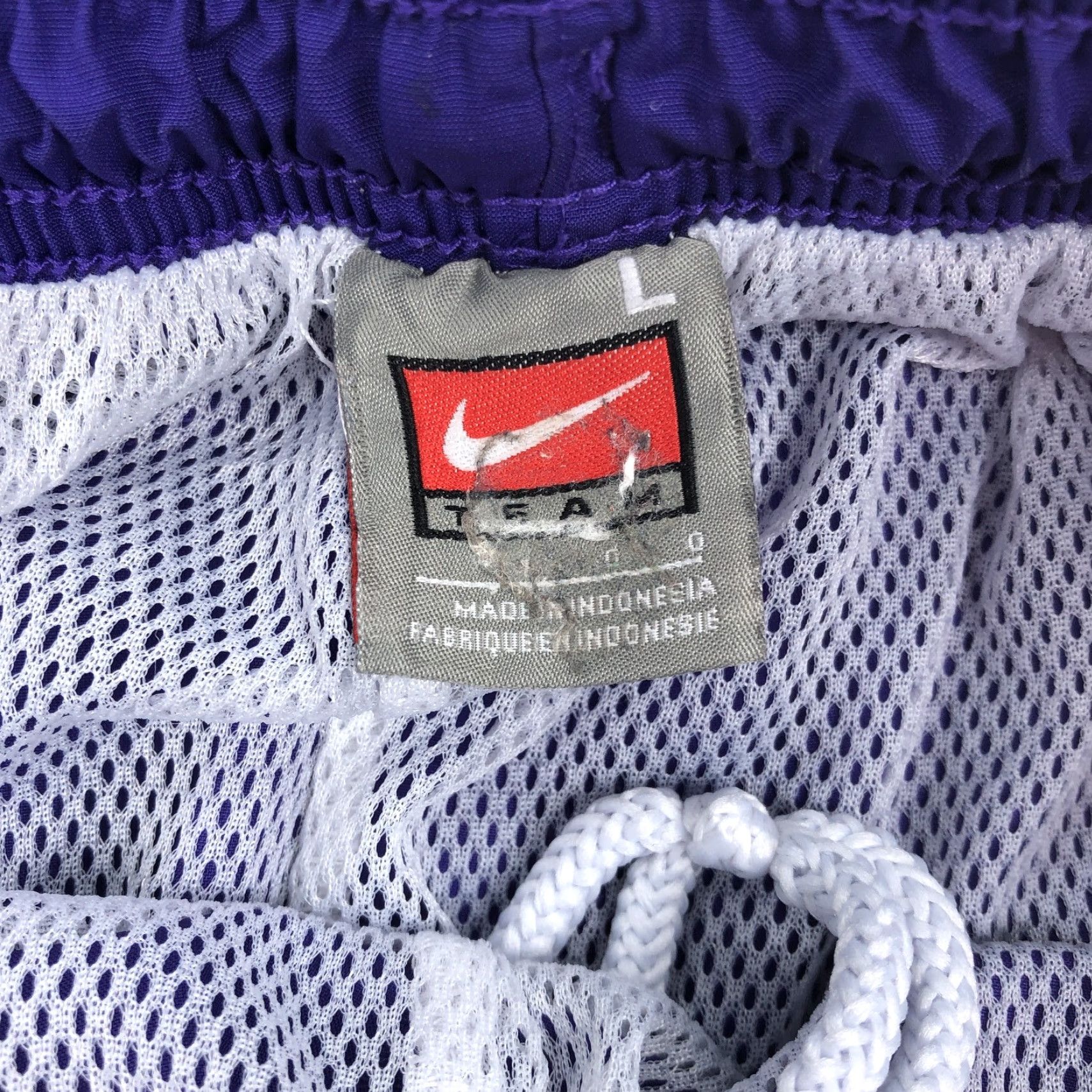 Nike Nike Team Men L Large Purple Polyester Activewear Track Pants Vintage Size US 33 - 5 Thumbnail