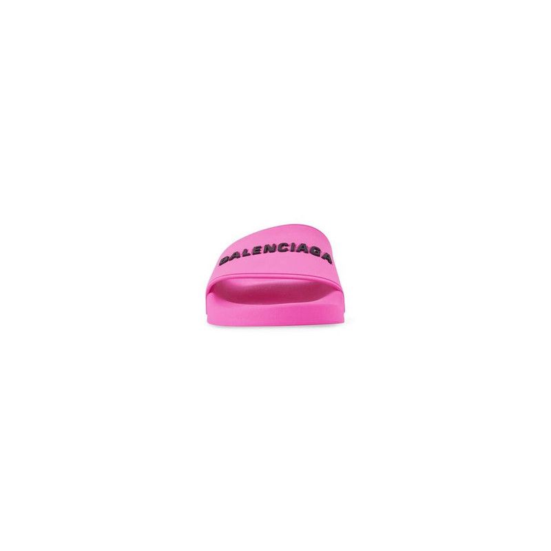 Balenciaga o1srvl11e0426 Pool Slide Sandals in Neon Pink Size US 9 / IT 39 - 3 Thumbnail