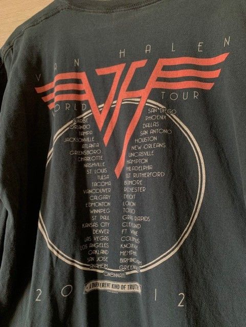 Band Tees × Slayer Van Halen 2012 World Tour Tee Size US XL / EU 56 / 4 - 2 Thumbnail