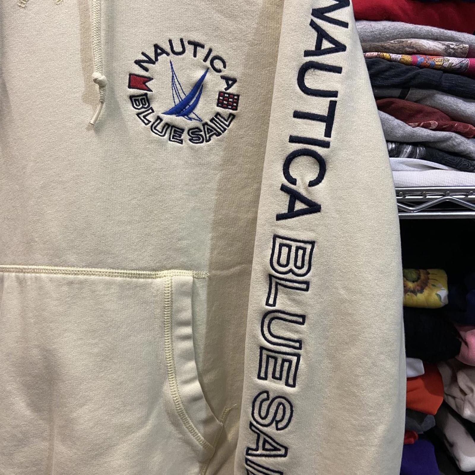 Nautica Y2K Nautica Blue Sail Embroidered Hoodie Sweatshirt size M Size US M / EU 48-50 / 2 - 3 Thumbnail