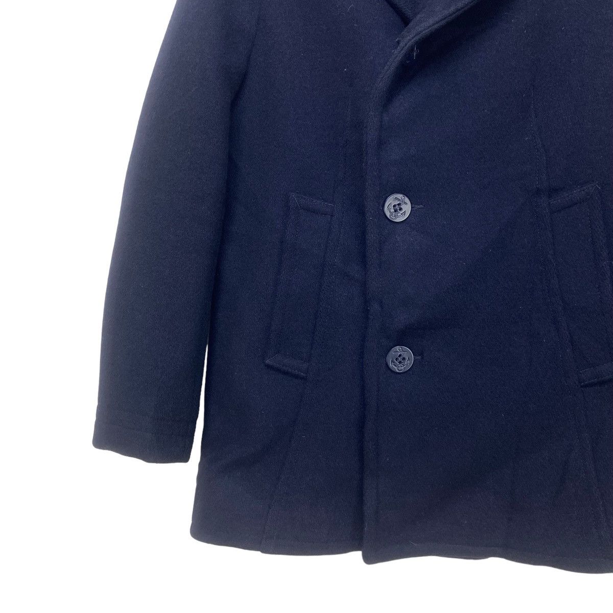 Japanese Brand Saltwater Cowboy Double-breasted Wool Heavy Coat Size M / US 6-8 / IT 42-44 - 5 Thumbnail