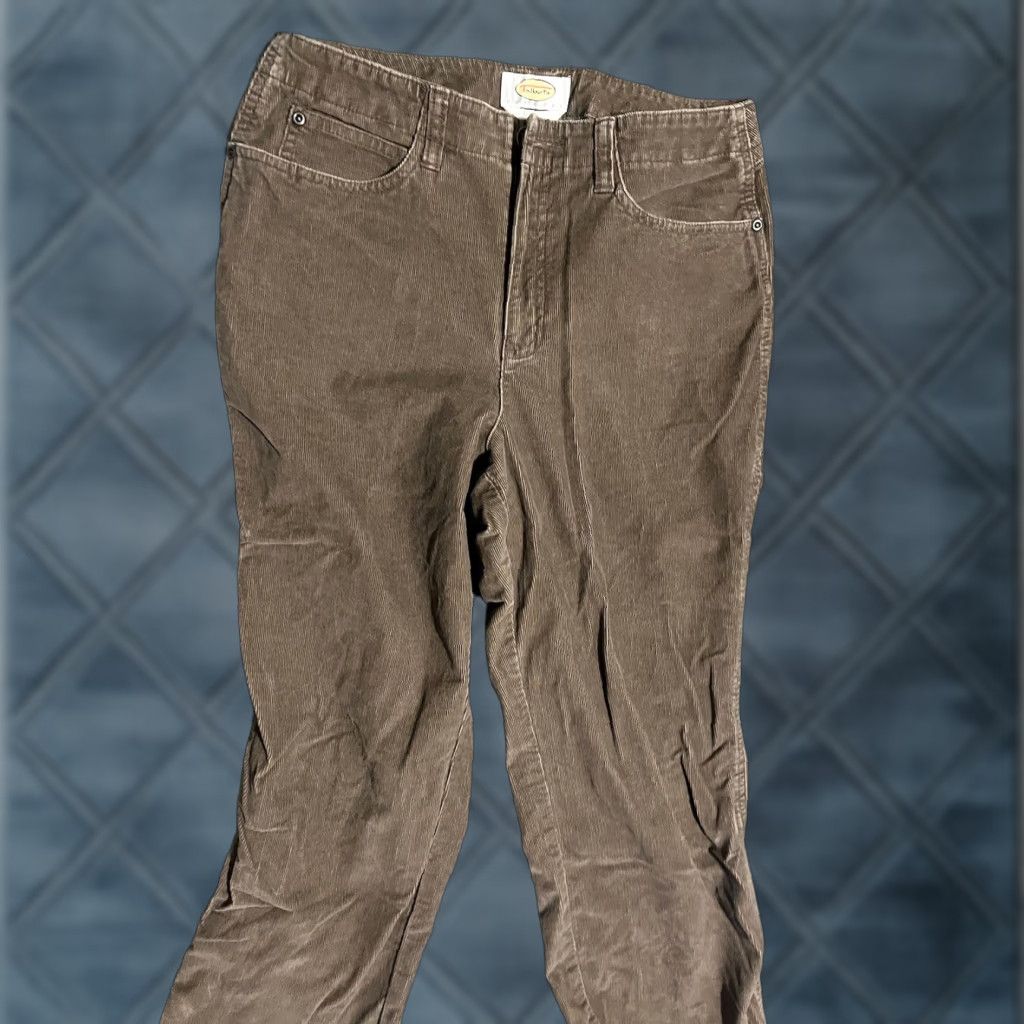 Talbots Talbots Pants Womens 8P Brown Corduroy Straight Pockets Cotton Blend Modern, 90s City Preppy Womens Size 30" / US 8 / IT 44 - 1 Thumbnail