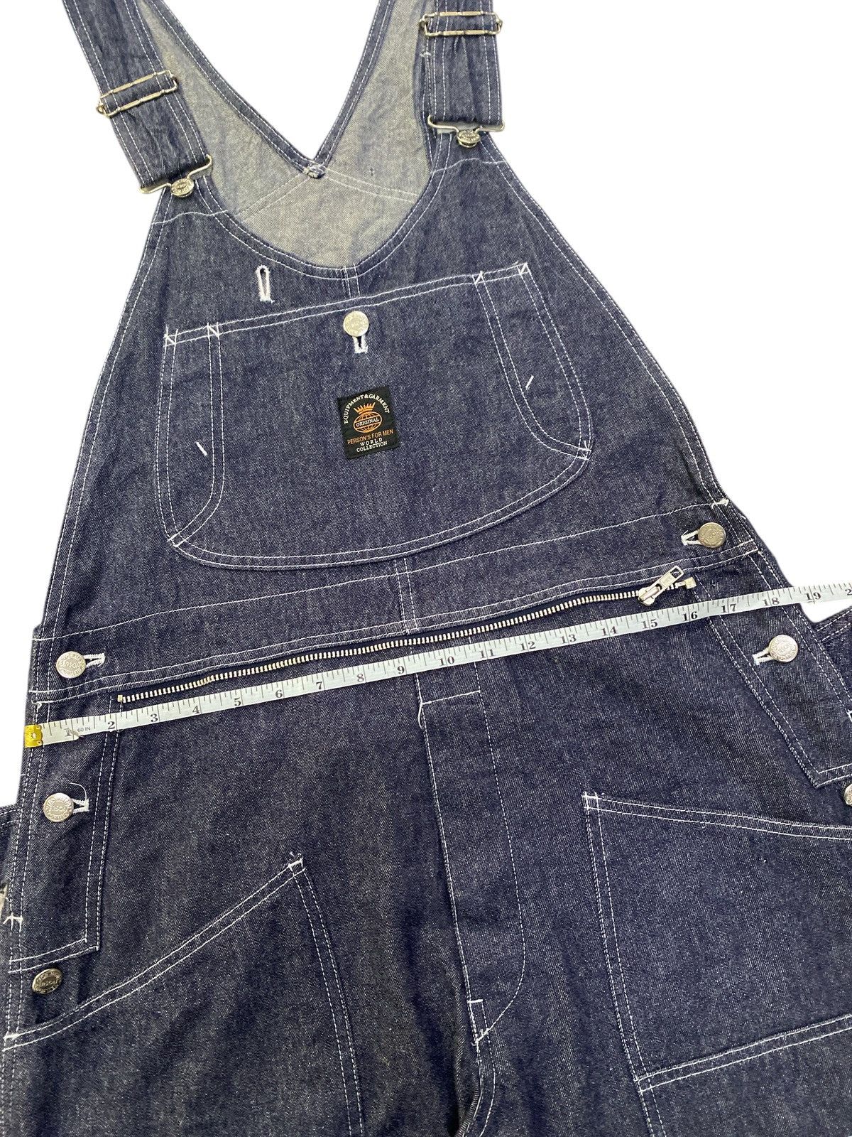 Japanese Brand × PERSON'S Japanese Brand Person’s for Men Double Knee Denim Overalls Size US 36 / EU 52 - 9 Thumbnail