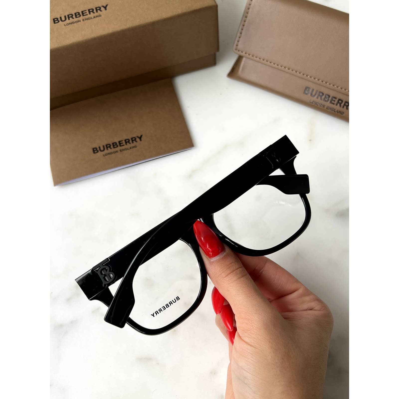 NEW Burberry BE2388 Oversized Black Eyeglasses Frames
