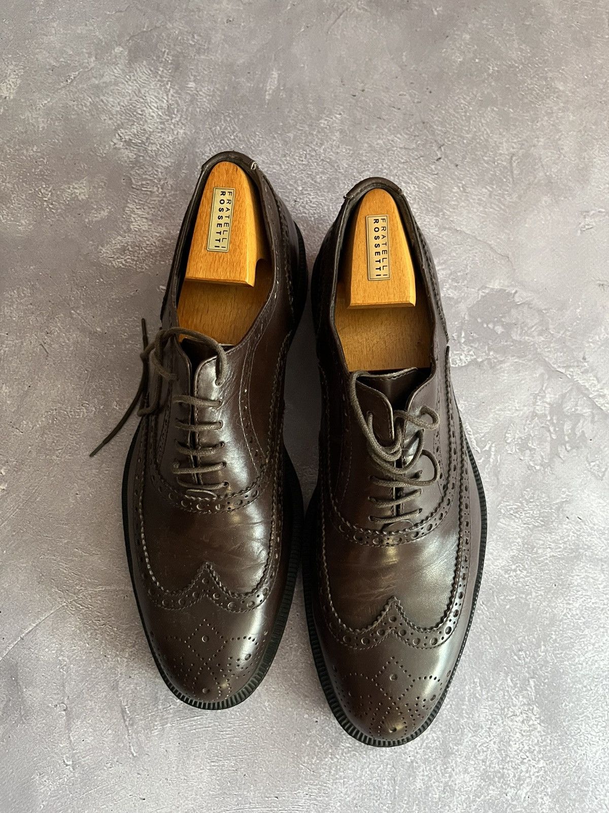 Fratelli Rossetti Fratelli Rossetti Mens Brown Leather Low Top Shoes Size 7 Size US 7 / EU 40 - 3 Thumbnail