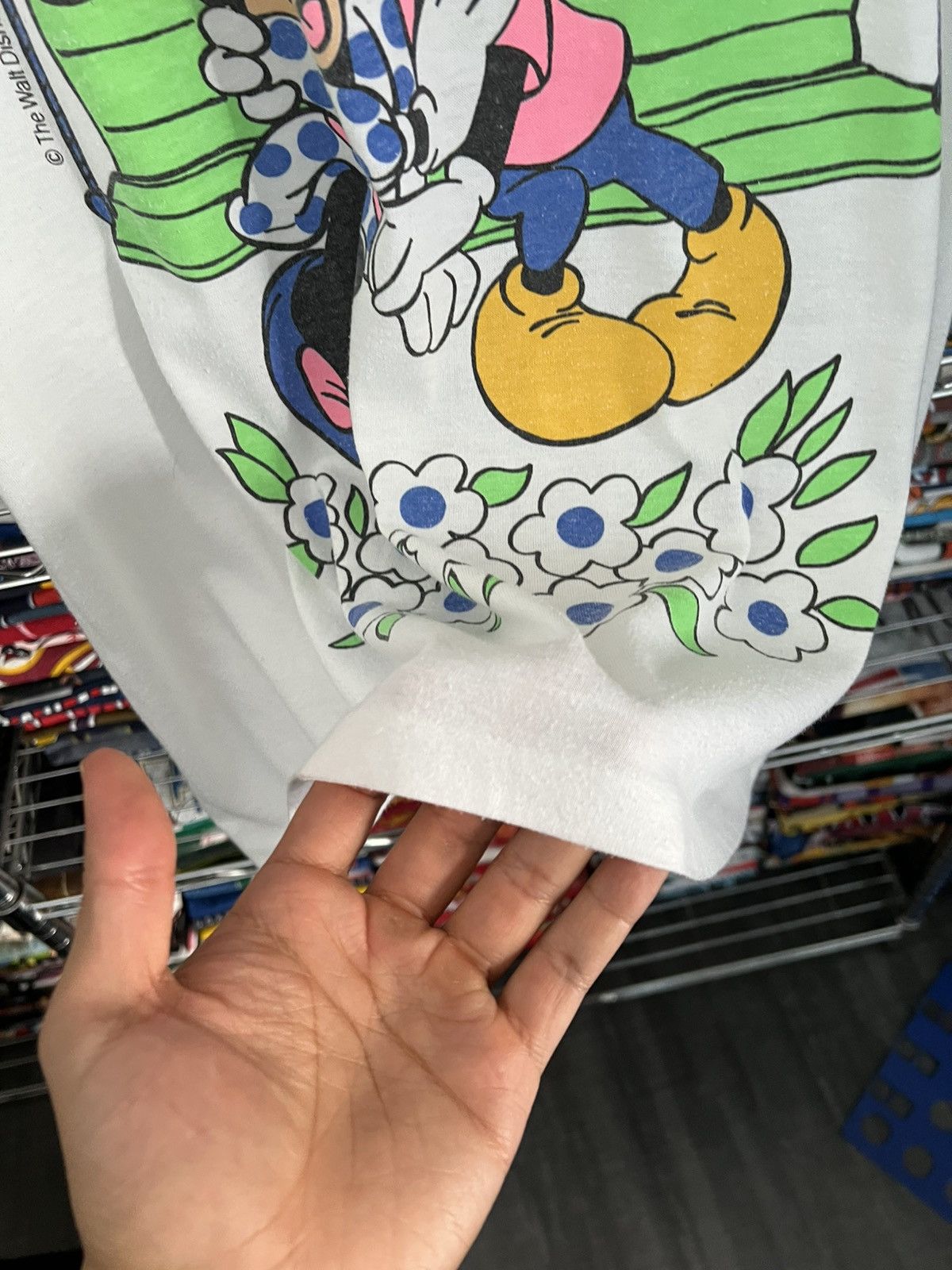 Disney 80s Mickey Minnie Mouse Love Single Stitch Tee Size US L / EU 52-54 / 3 - 5 Thumbnail