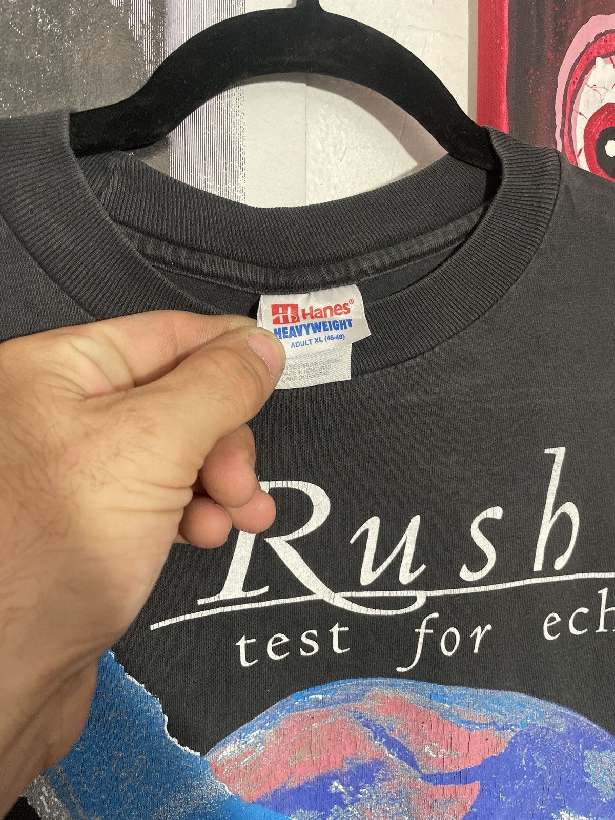Band Tees 1997 RUSH TEST FOR ECHO TOUR SHIRT Size US XL / EU 56 / 4 - 3 Thumbnail
