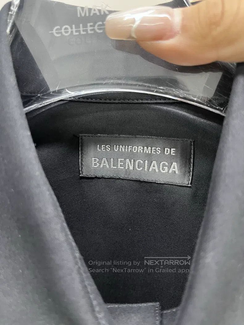 Balenciaga Balenciaga size 38 Collar polo shirt jacket, black Size US S / EU 44-46 / 1 - 3 Thumbnail