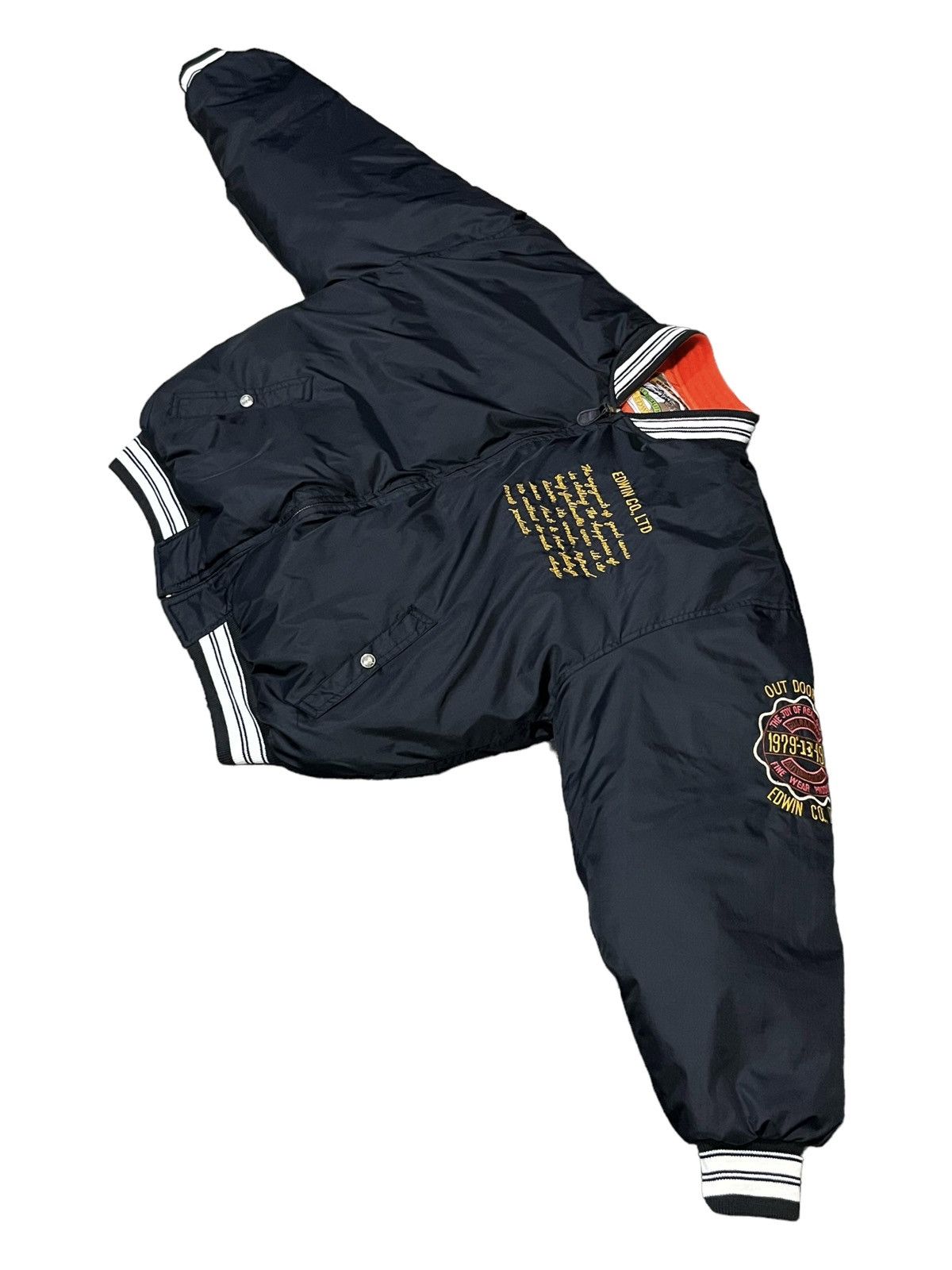 Edwin 🔥Vintage 80’s EDWIN OUTDOOR LIFE DOWN Reversible Jacket Size US L / EU 52-54 / 3 - 3 Thumbnail