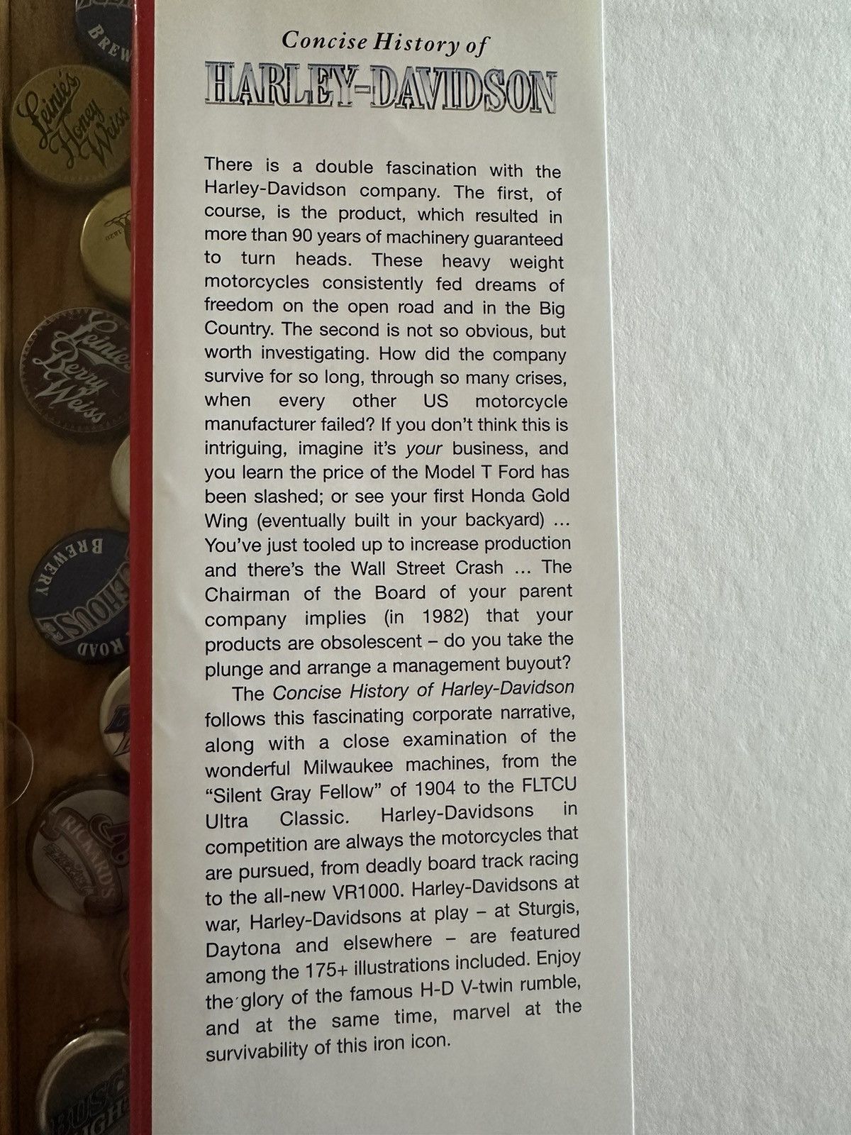 Harley Davidson Concise history of Harley-Davidson Motorcycle Book Size ONE SIZE - 3 Thumbnail