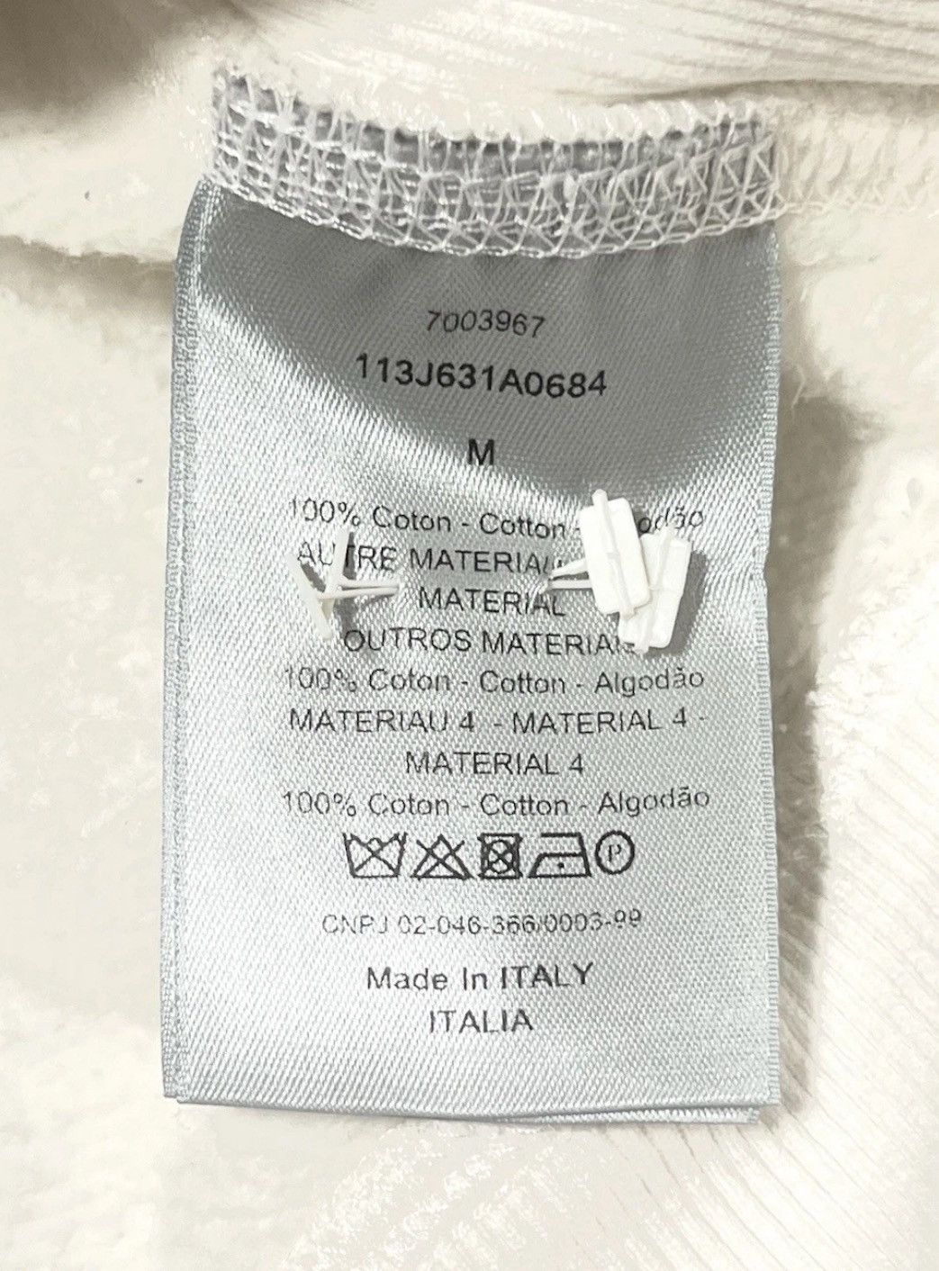 Dior DIOR HOMME⚡️Size Medium oblique logo terry cloth towel hoodie Size US M / EU 48-50 / 2 - 4 Thumbnail