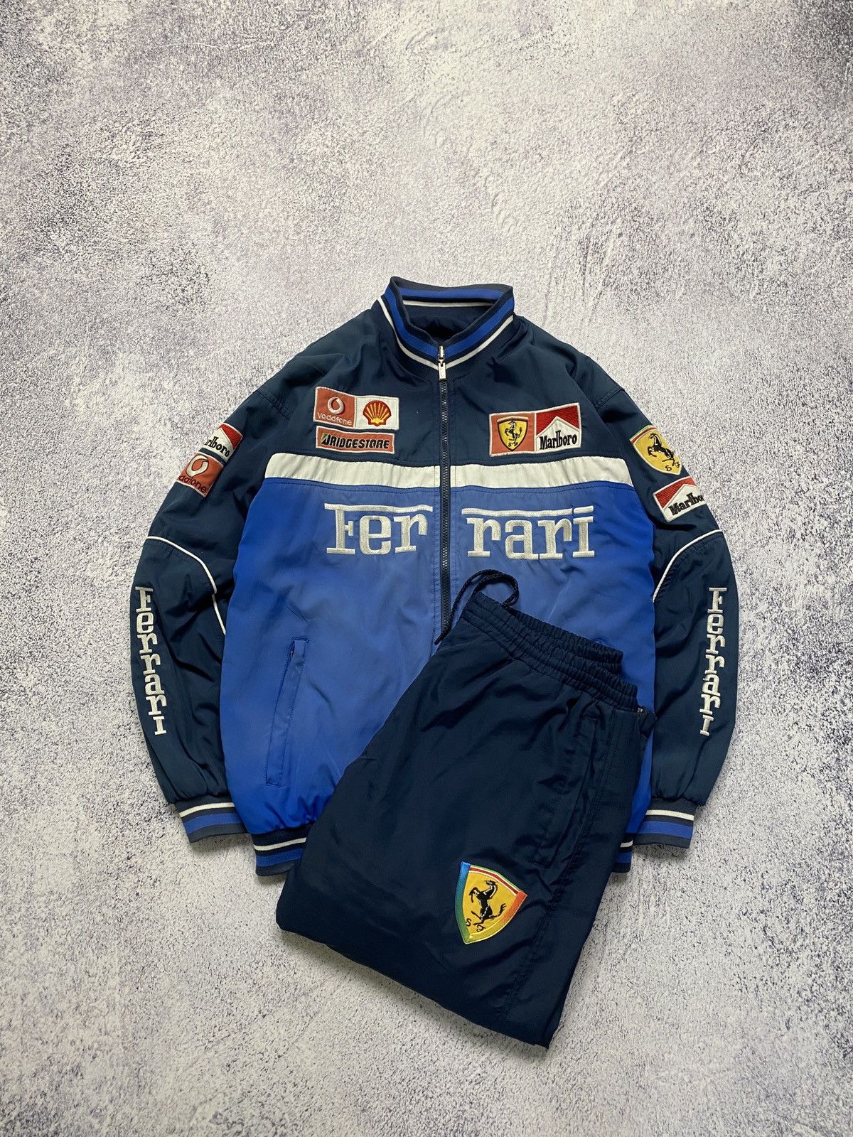 Ferrari × Marlboro × Vintage Ferrari x Marlboro Racing Track Suit ...