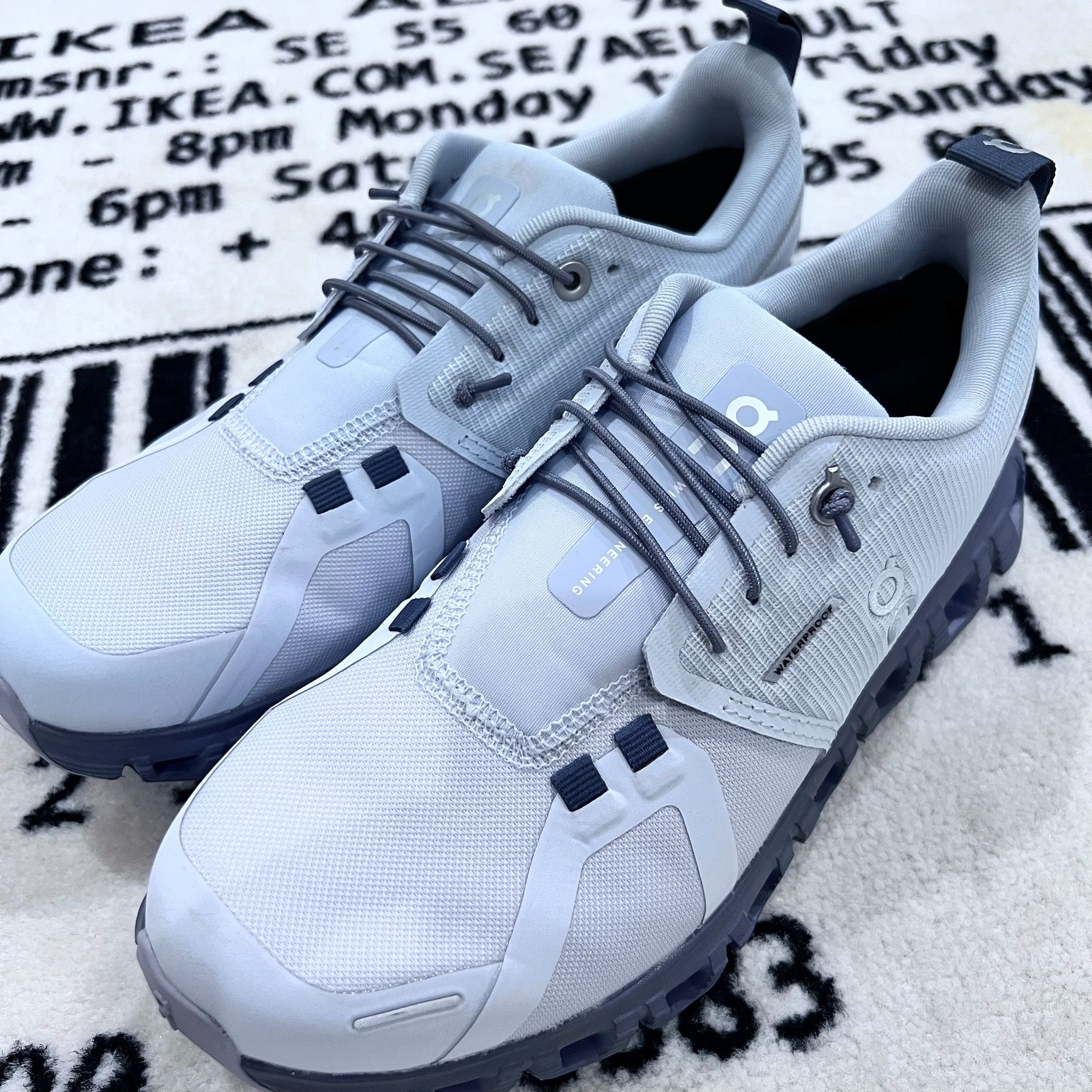 On On Cloud 6 Waterproof Women Running Shoes - Heather Metal Size US 6 / IT 36 - 4 Thumbnail