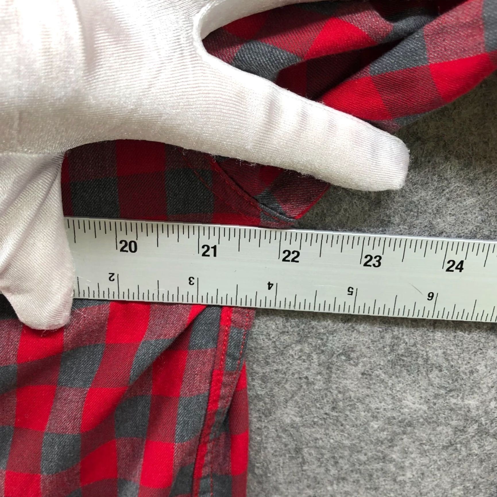 Gap Gap Shirt Mens L Red Gray Check Button Up Cotton Long Sleeve Regular Size US L / EU 52-54 / 3 - 7 Thumbnail