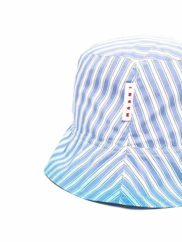 Marni o1y0225 Size : L / Cap / Hat in Blue/White Size ONE SIZE - 2 Thumbnail