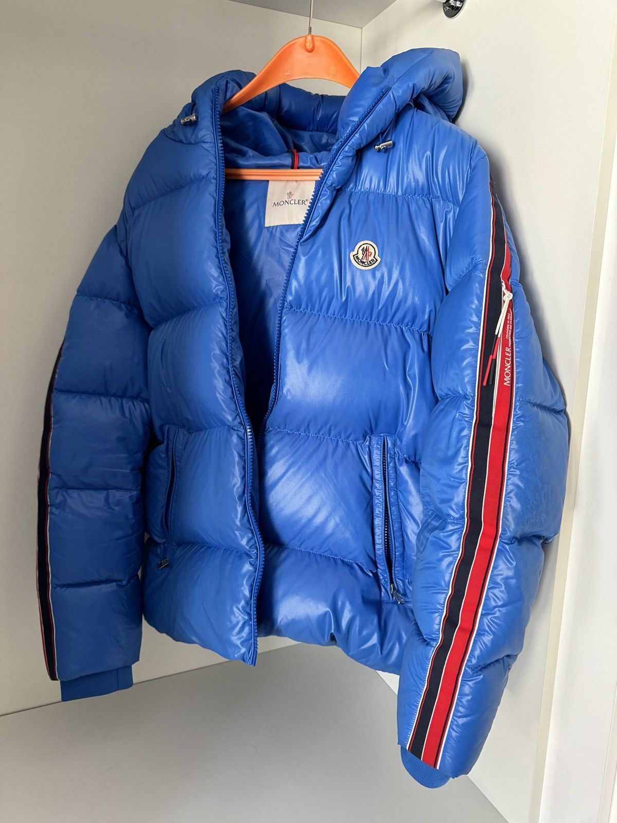 image of Moncler Jacket Dincer Giubbotto in Blue, Men's (Size 2XL)