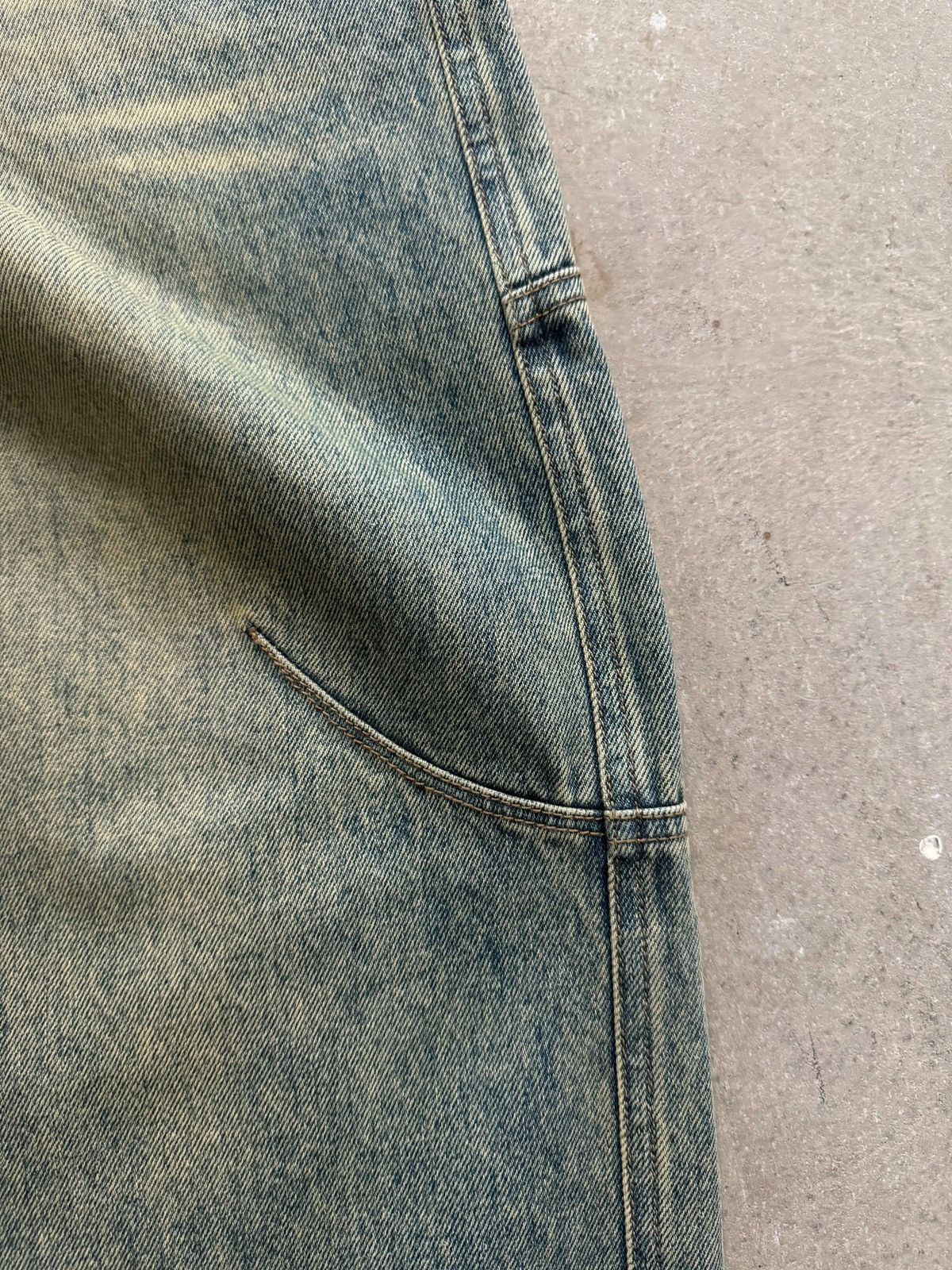 Japanese Brand × Vintage Y2K Streetwear Washed Retro Baggy Jean Size US 31 - 5 Thumbnail