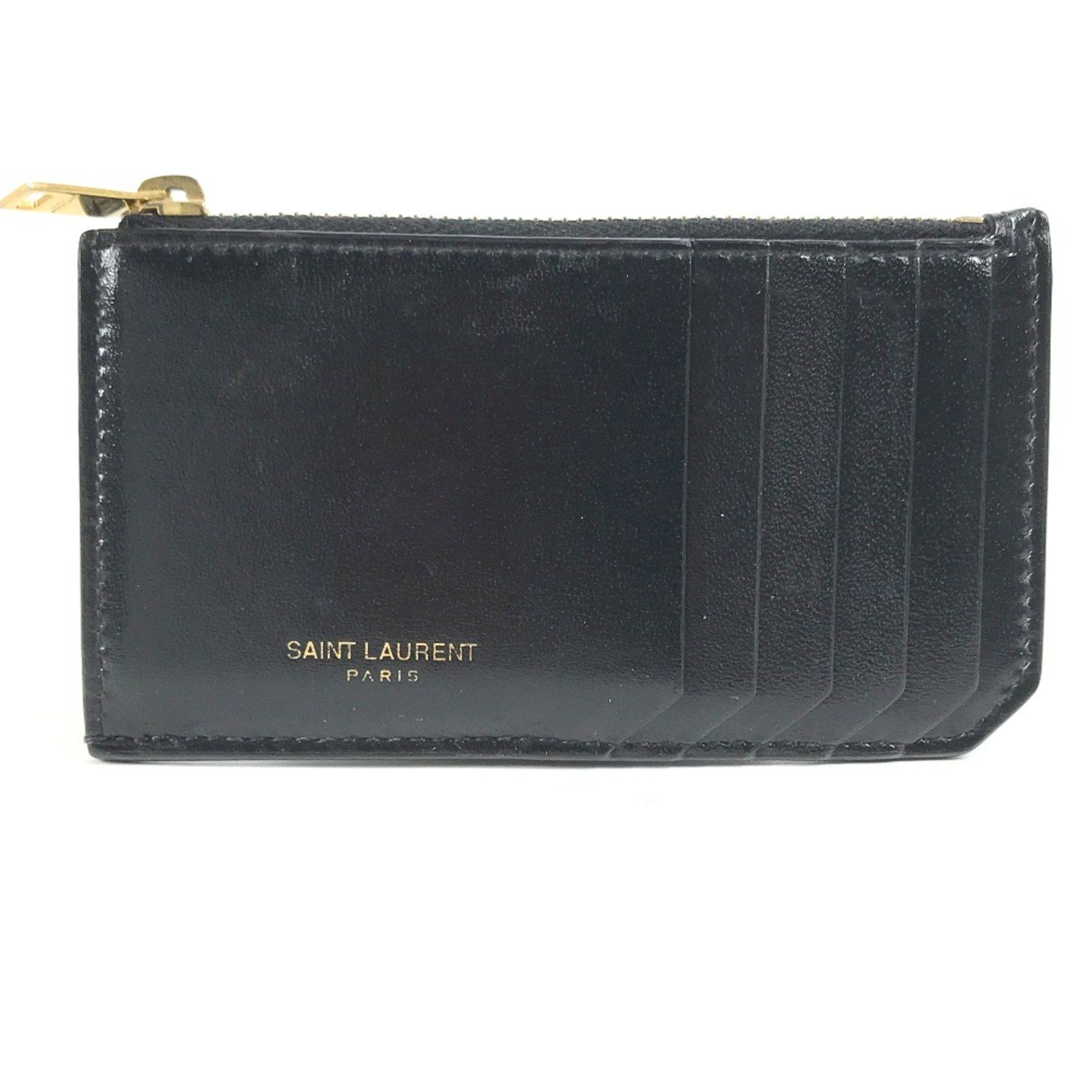 Saint Laurent Paris Saint Laurent Paris 631992 Wallet Compact Wallet logo coin purse Black Size ONE SIZE - 1 Thumbnail