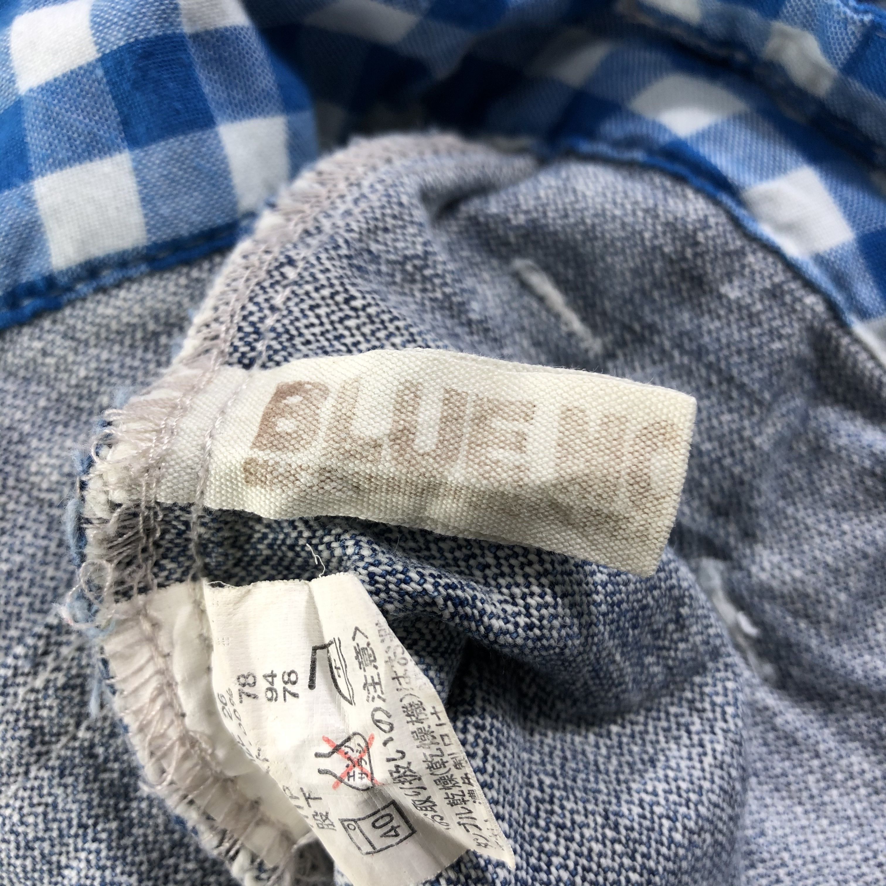 Japanese Brand Blue Moon Blue Cargo Jeans Multi Pocket Flare Denim KJ1536 Size 28" / US 6 / IT 42 - 9 Thumbnail