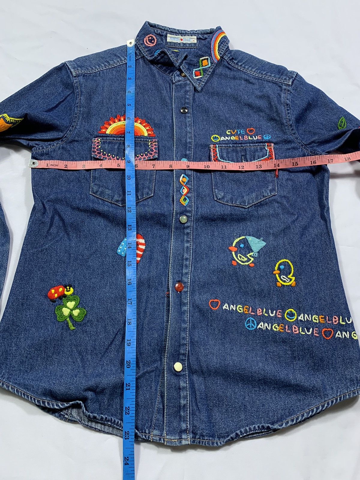 Angel Blue 2000’s Angel Blue Denim Shirt Size US S / EU 44-46 / 1 - 6 Thumbnail