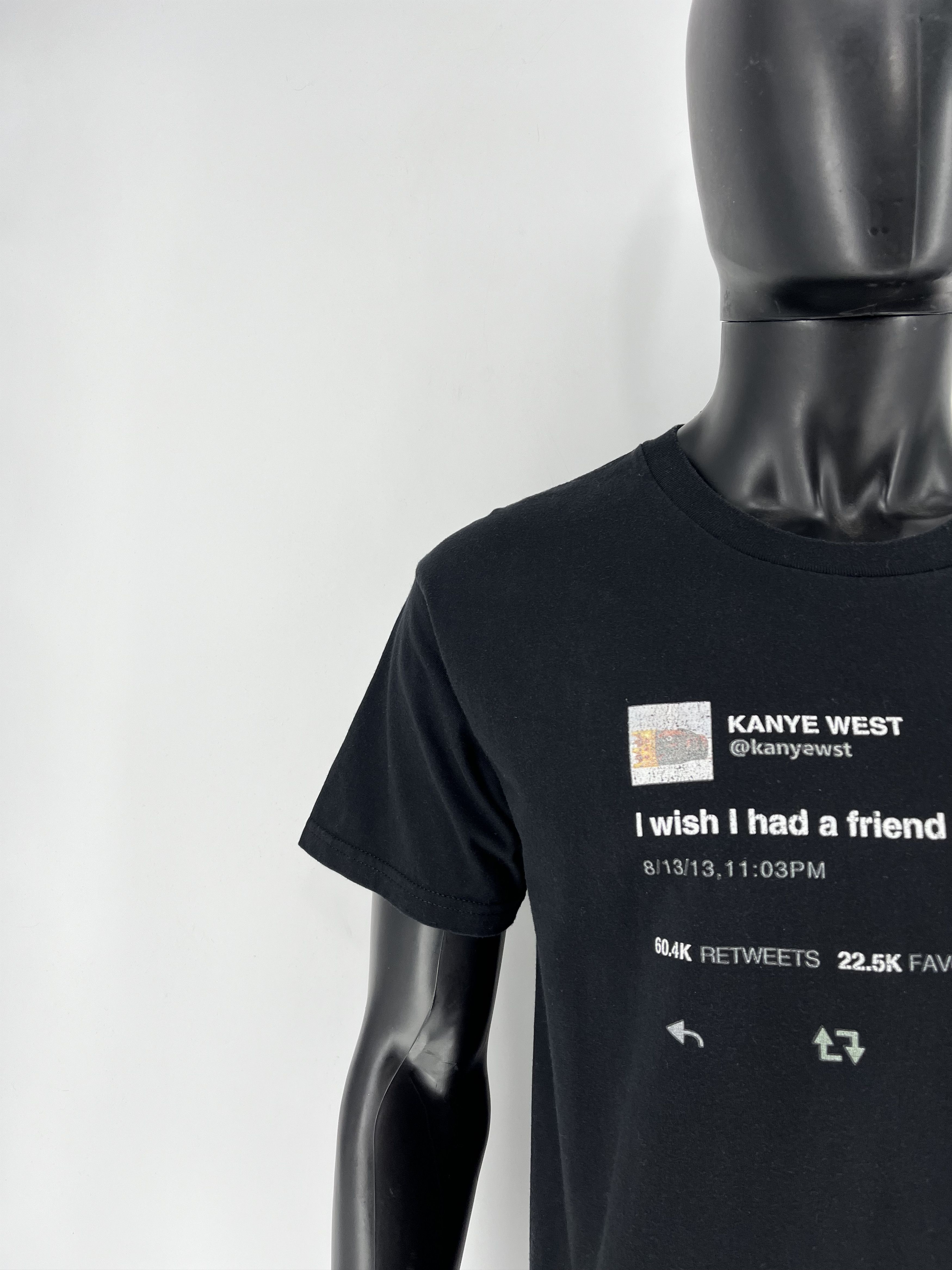 Band Tees × Rap Tees Y2K "I Wish I had A Friend Like Me" Kanye West Tweet Size US L / EU 52-54 / 3 - 6 Thumbnail