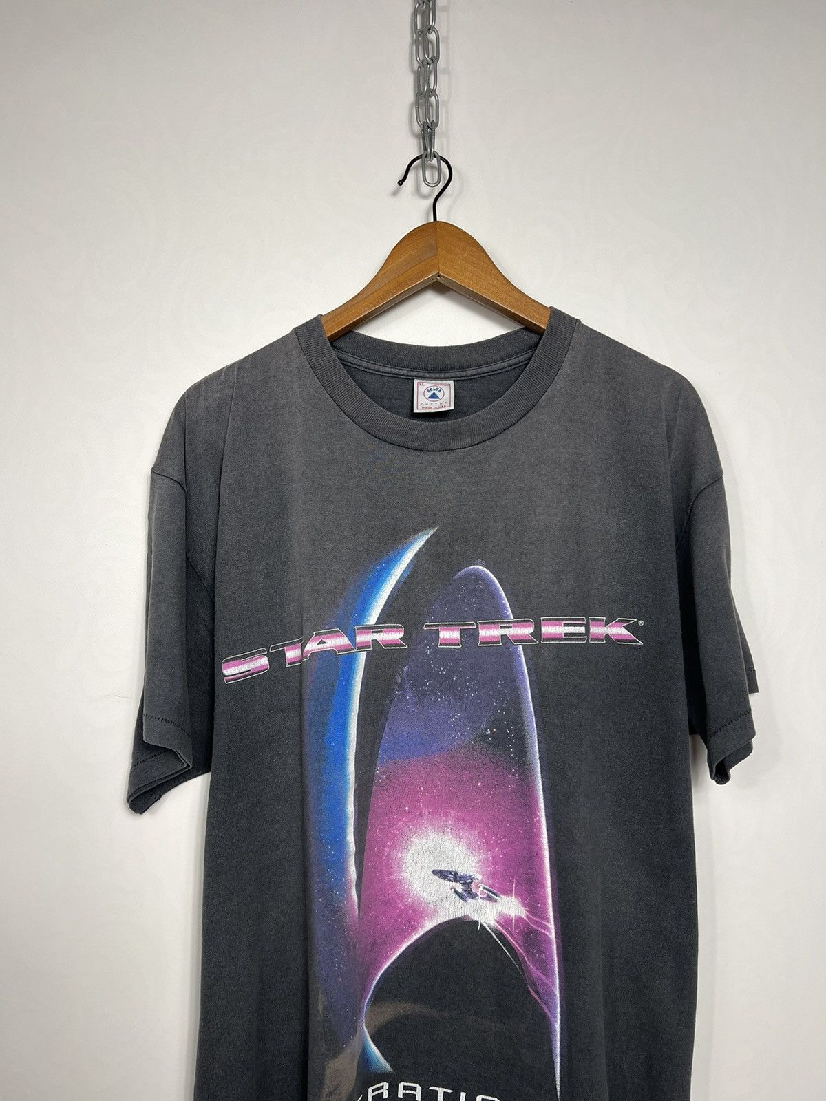 Vintage Vintage 1994 Star Trek Generations Sun Faded T-shirt Tee Size US XL / EU 56 / 4 - 2 Thumbnail