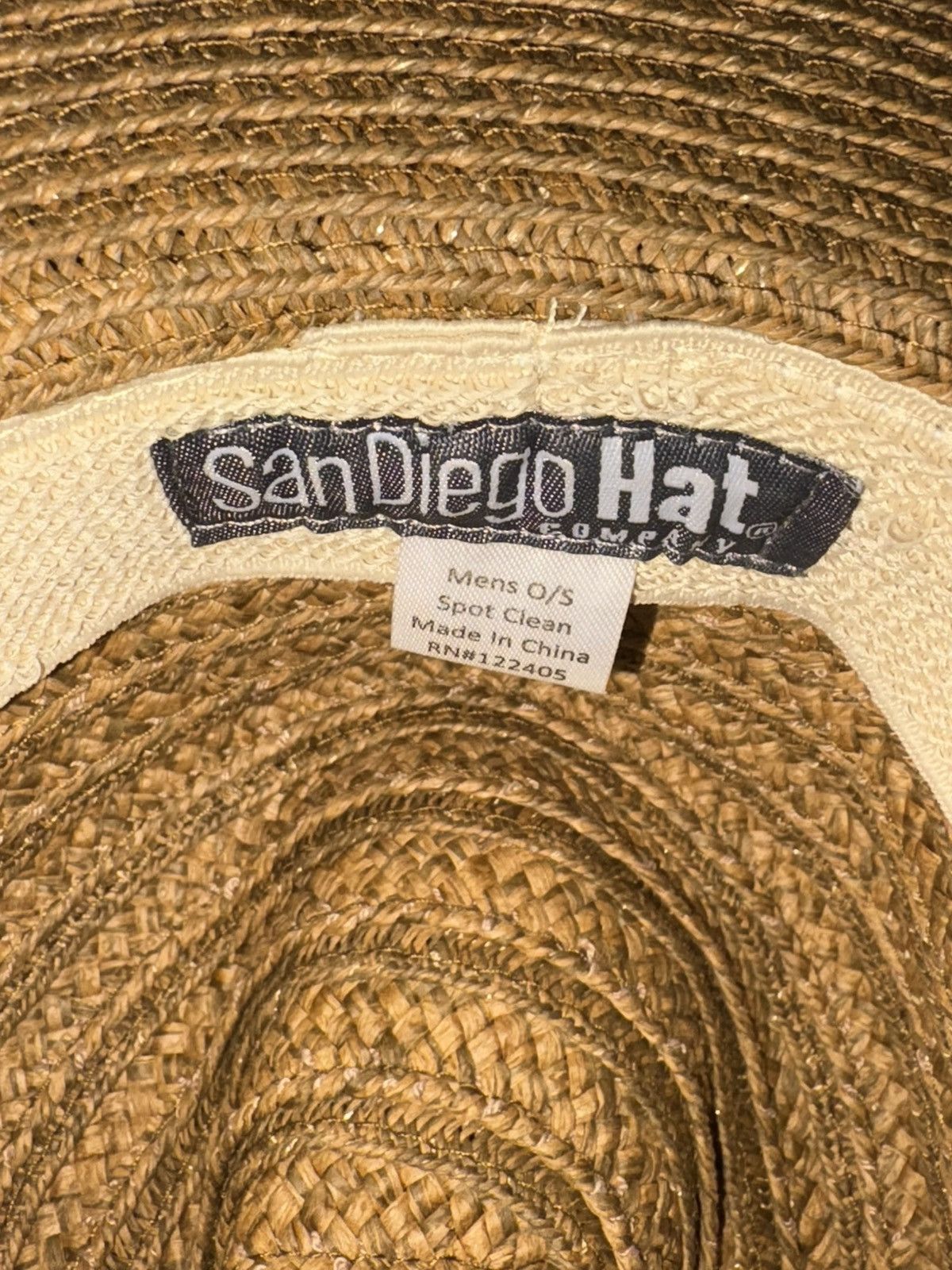 Vintage San Diego Hat Company Panama Hat Size ONE SIZE - 10 Thumbnail