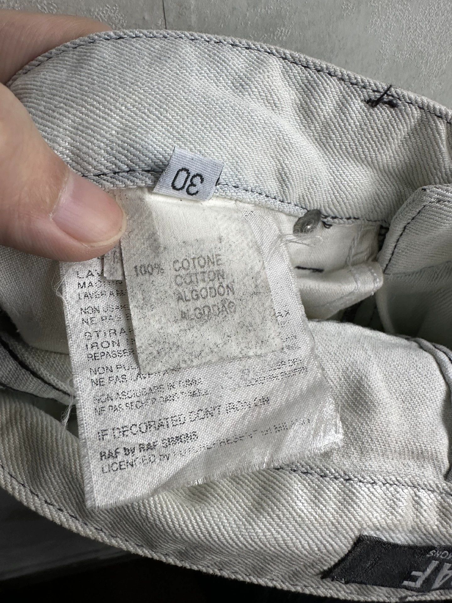 Raf by Raf Simons Raf by Raf Simons 2007ss brushed-leather jeans Size US 30 / EU 46 - 3 Thumbnail