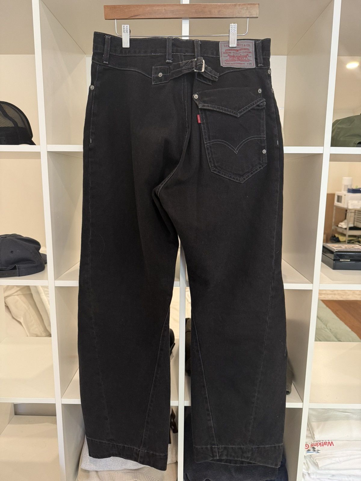 Kiko Kostadinov × Levi's Denim Trousers Black Size US 34 / EU 50 - 11 Thumbnail