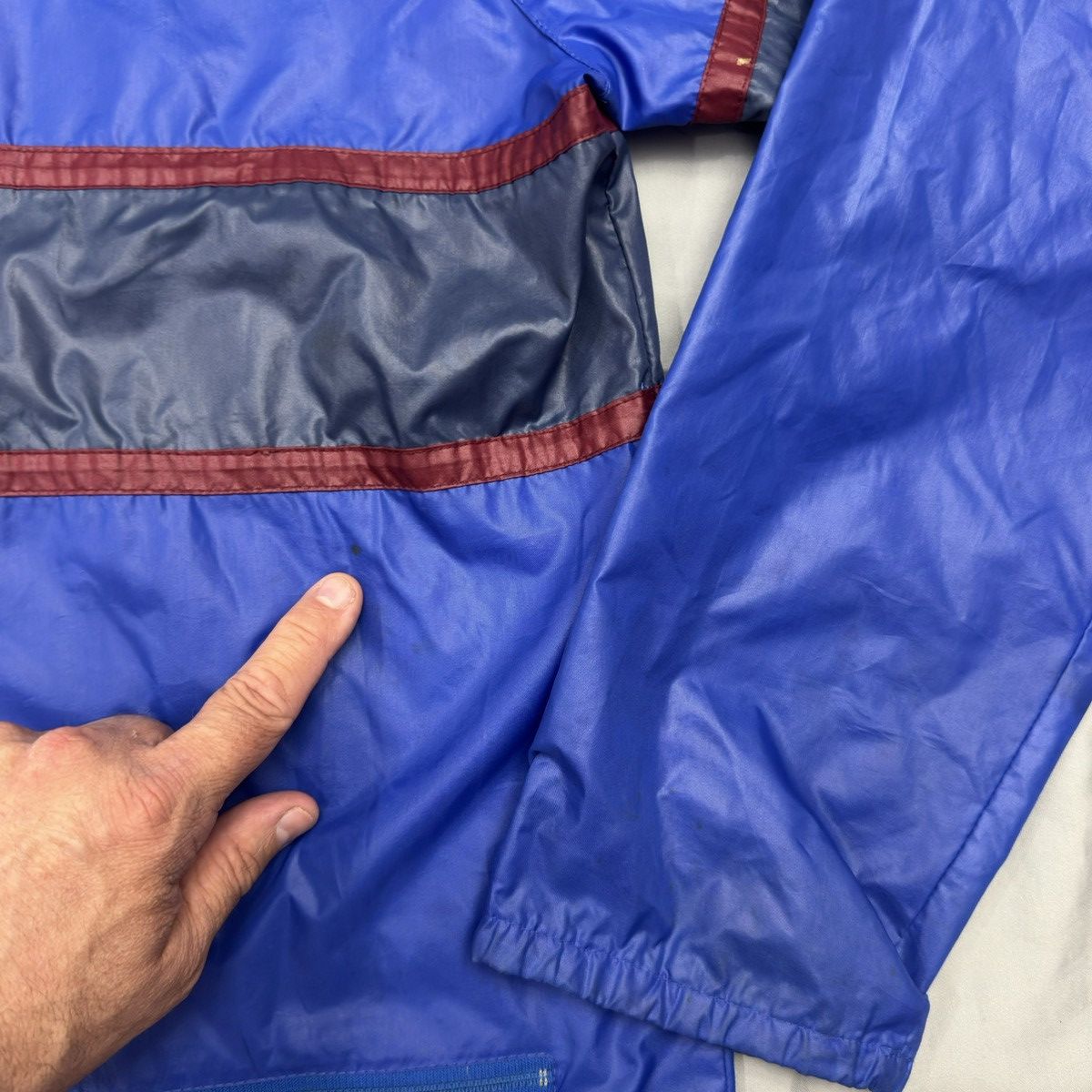 Other VTG 80s Newport Bermuda Hooded Nylon Windbreaker Colorblock Size US XL / EU 56 / 4 - 12 Thumbnail