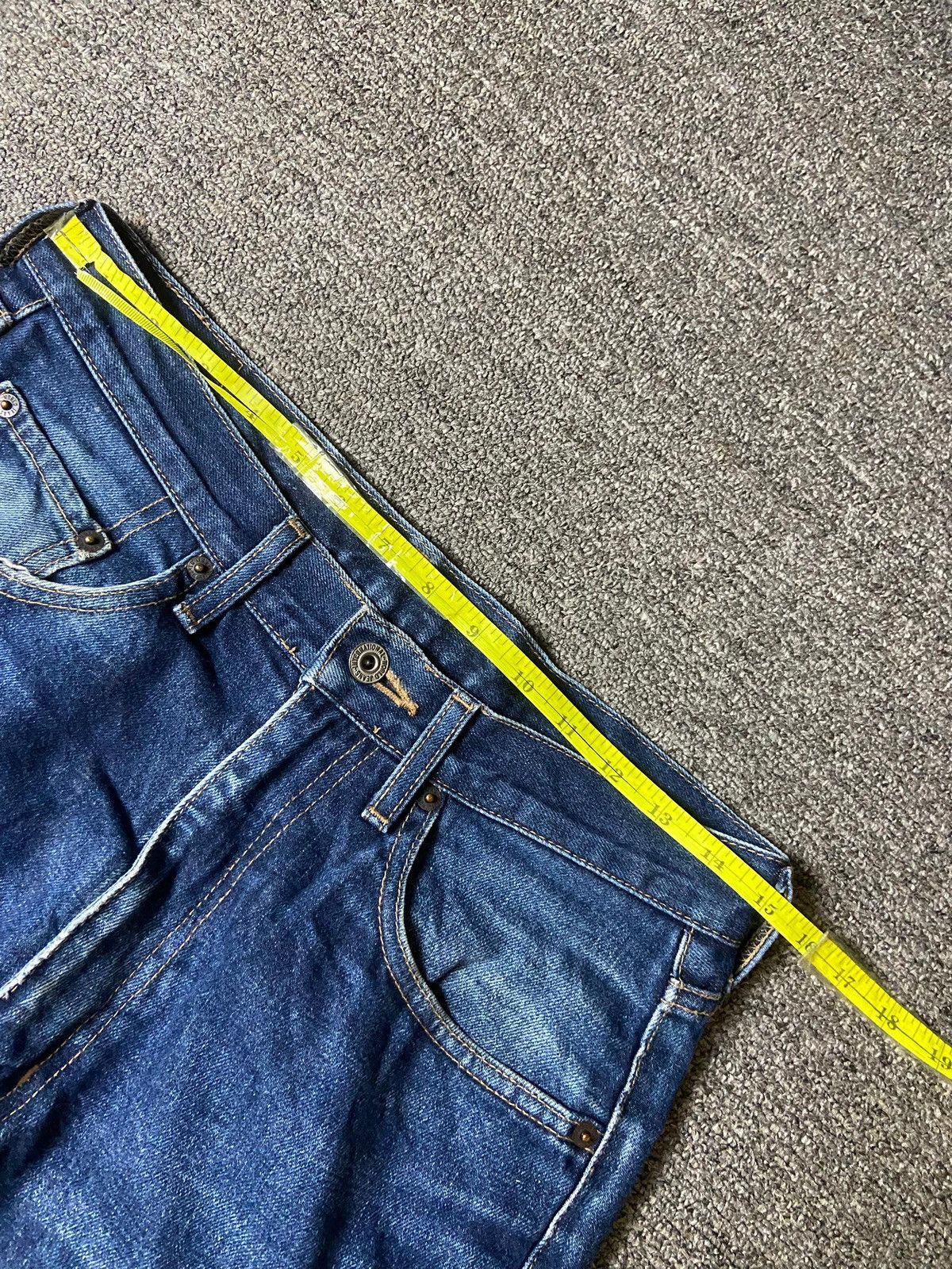 Japanese Brand × Other × Vintage Unique Clothing Warehouse Straight Cut Denim Jeans (128) Size US 30 / EU 46 - 6 Thumbnail