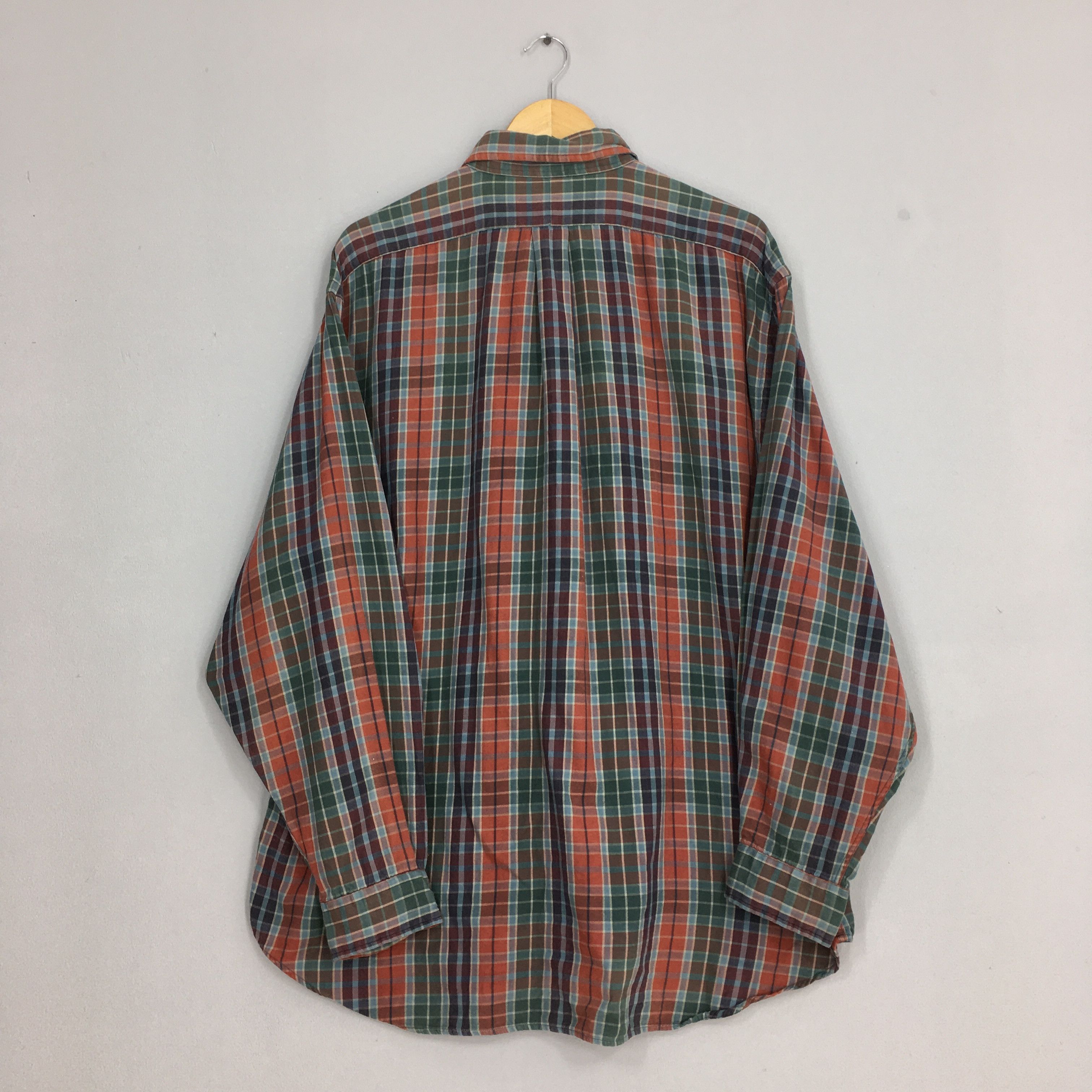 Polo Ralph Lauren × Ralph Lauren × Vintage Vintage Polo Ralph Lauren Plaid Checkered Flannel Shirt XL Size US XL / EU 56 / 4 - 7 Thumbnail