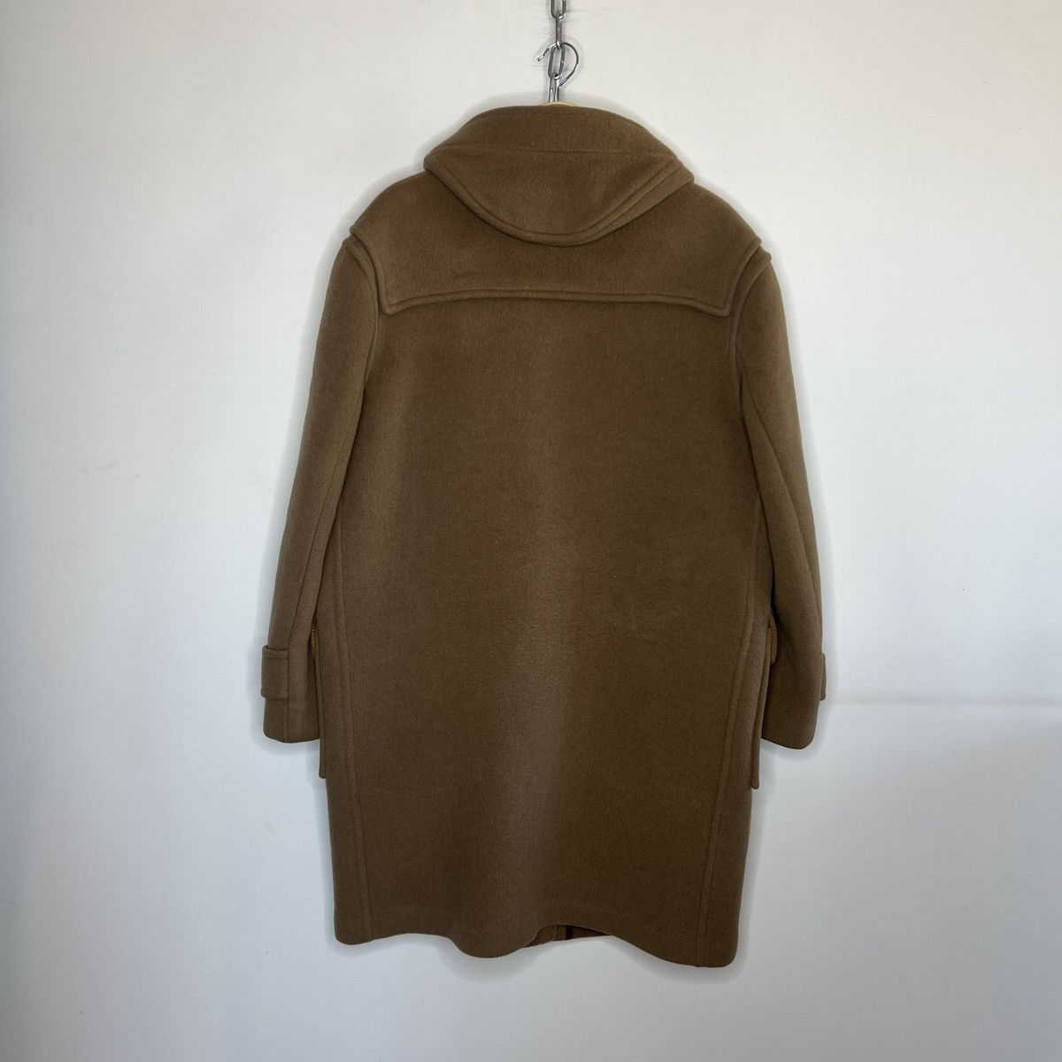 Burberry × Other UK BROWN BURBERRY DUFFLE COAT JACKET BLAZER WOOL ENGLAND OLD Size US L / EU 52-54 / 3 - 12 Thumbnail