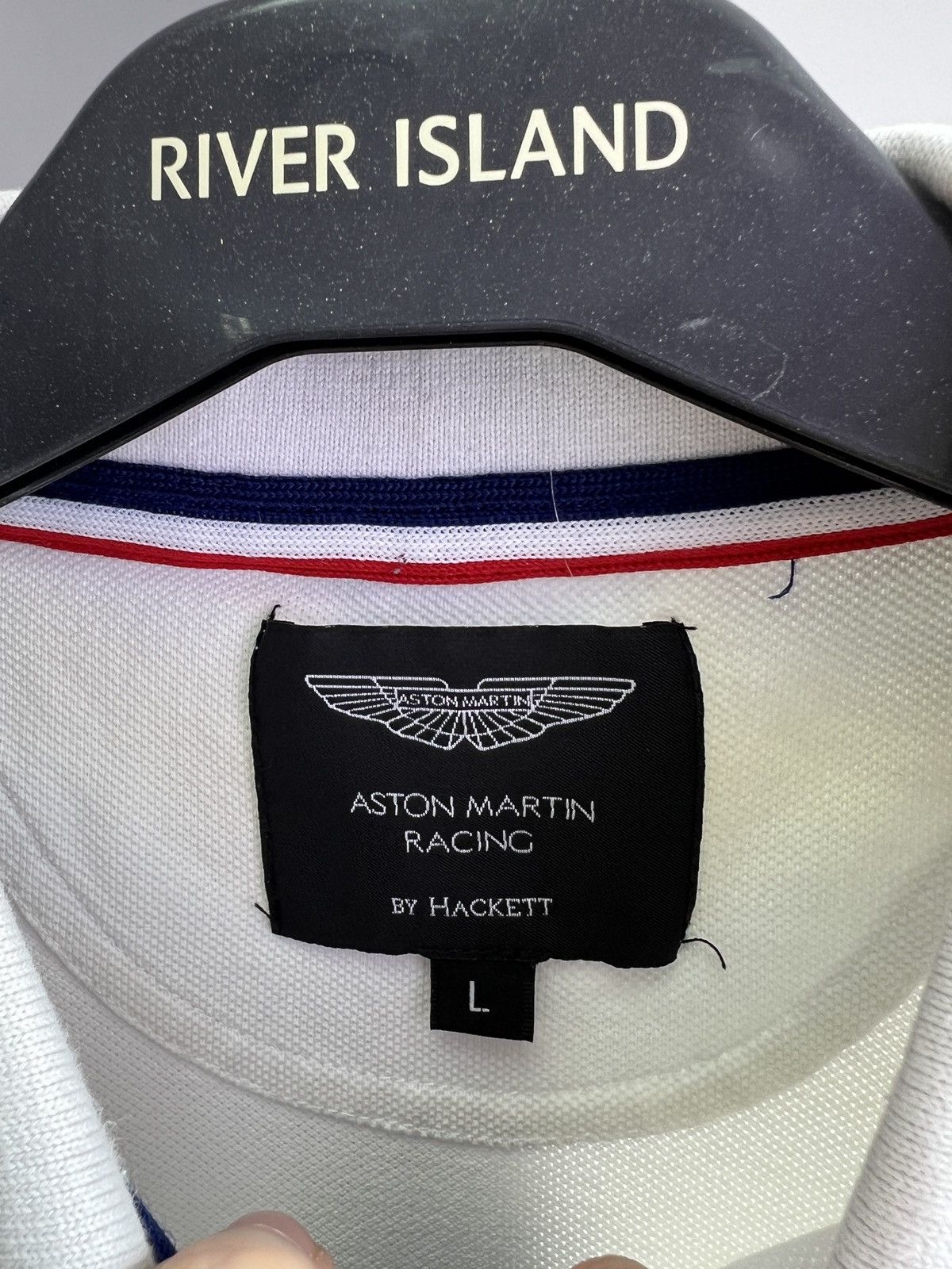 Hackett × Vintage Vintage Aston Martin Racing Polo T-Shirt Size US L / EU 52-54 / 3 - 7 Thumbnail