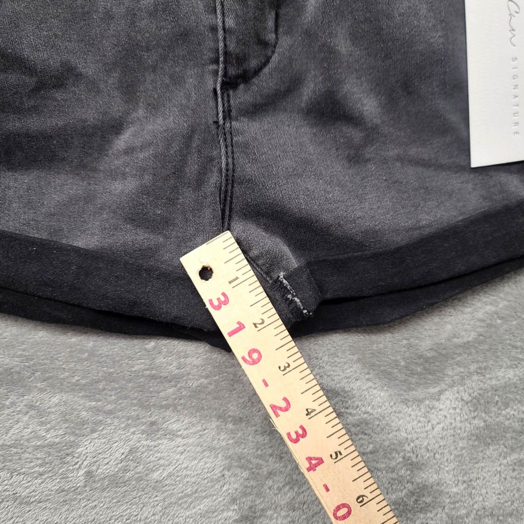Vintage KanCan Shorts Womens Large Ultra High Rise Mom Black Casual Size 36" / US 14 / IT 50 - 5 Thumbnail