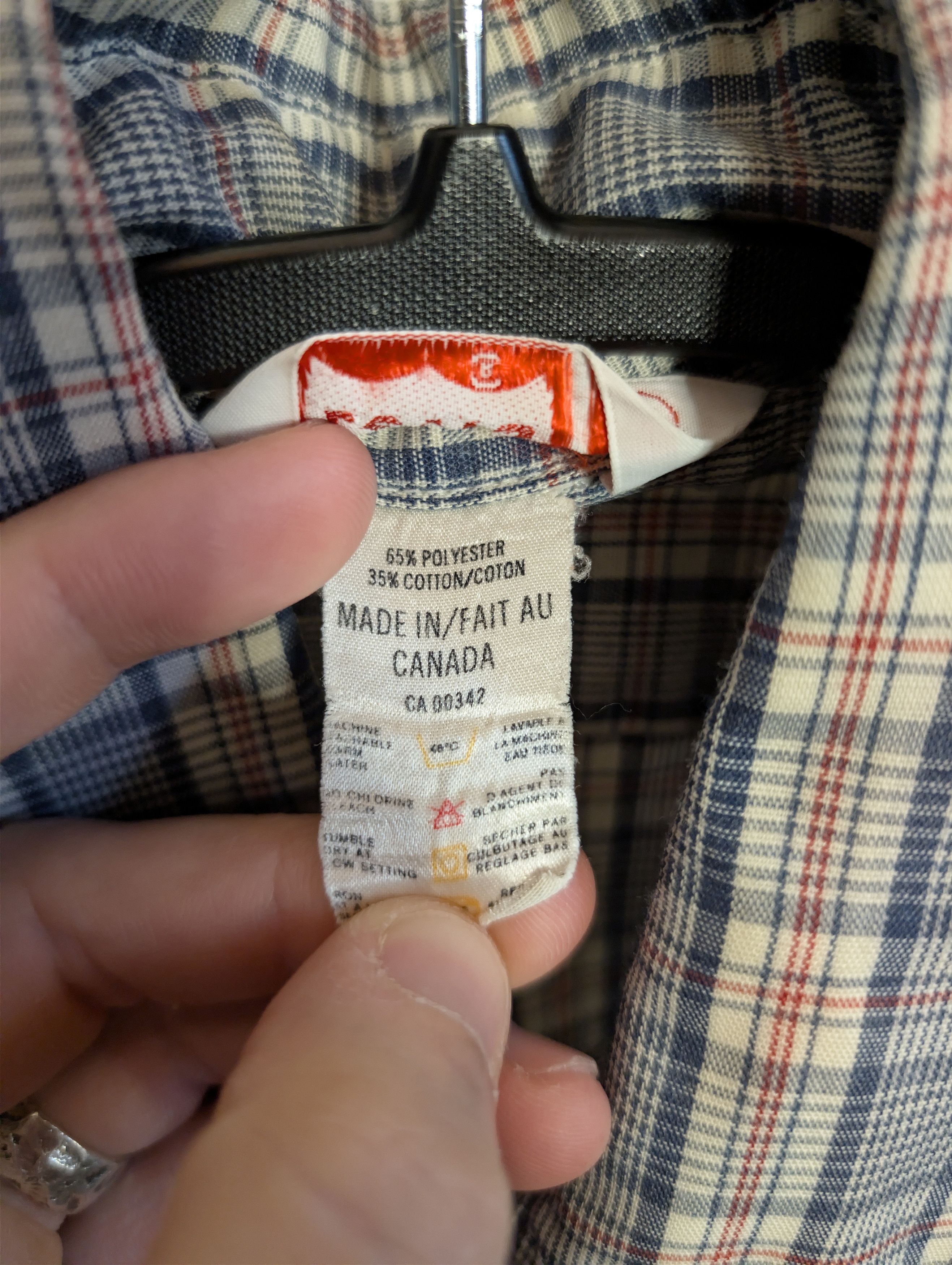 Levi's Vintage Clothing Vintage plaid western metal button made in Canada shirt Size US M / EU 48-50 / 2 - 6 Thumbnail