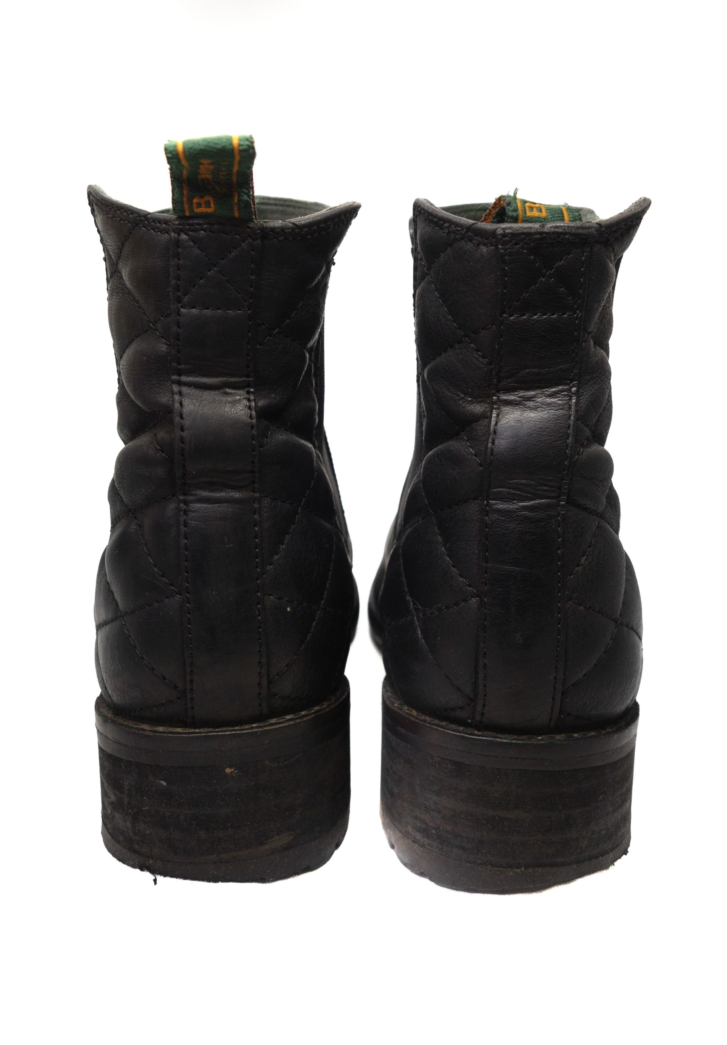 Barbour Amble Quilted Leather Chelsea Boots Tartan Lining Size US 10.5 / IT 40.5 - 6 Thumbnail