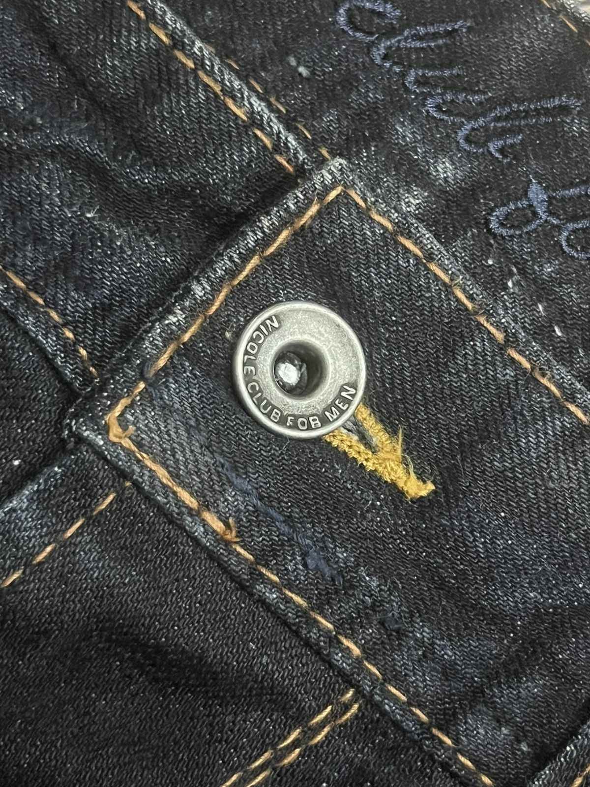 Tornado Mart Vintage Nicole Club For Men Dark Faded Washed Flare Jeans Size US 30 / EU 46 - 6 Thumbnail