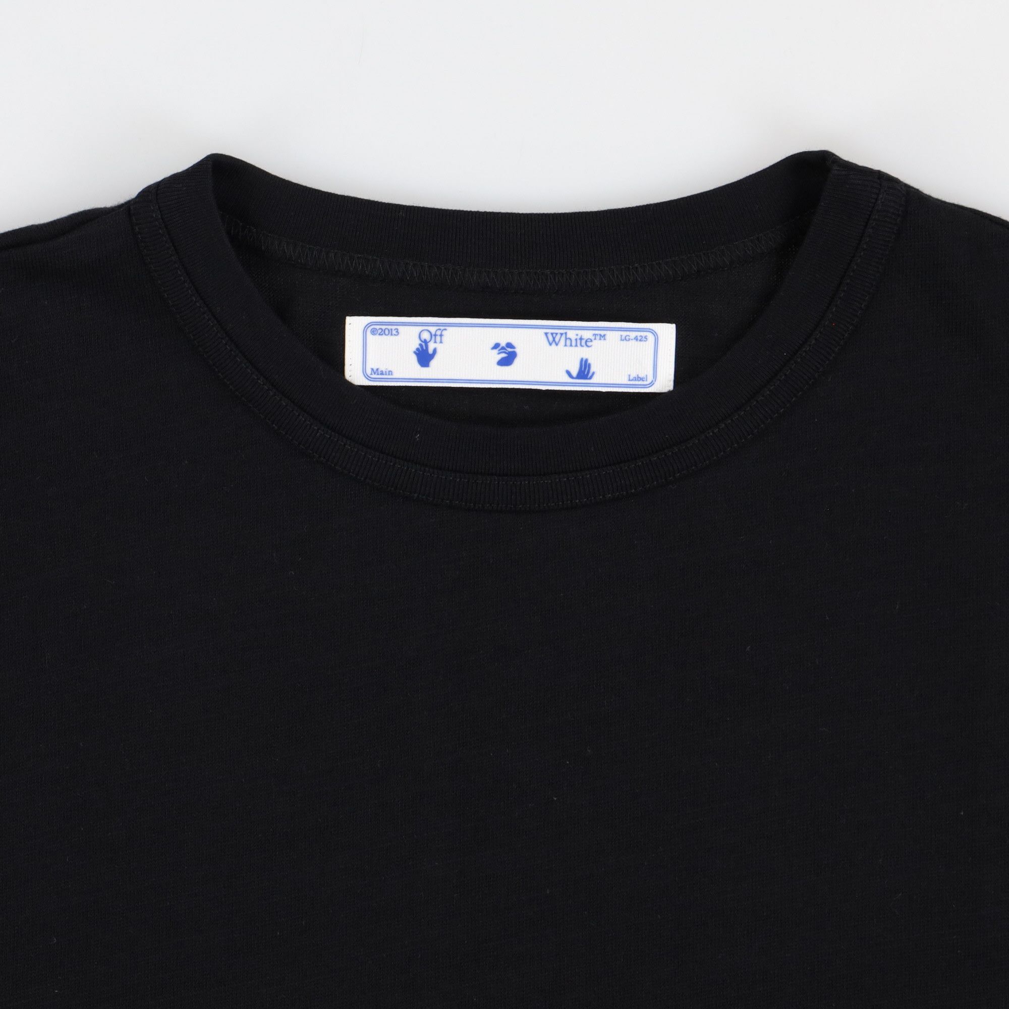 Off-White Black and Orange Velvet Box Logo T-Shirt Size US XXS / EU 40 - 6 Thumbnail