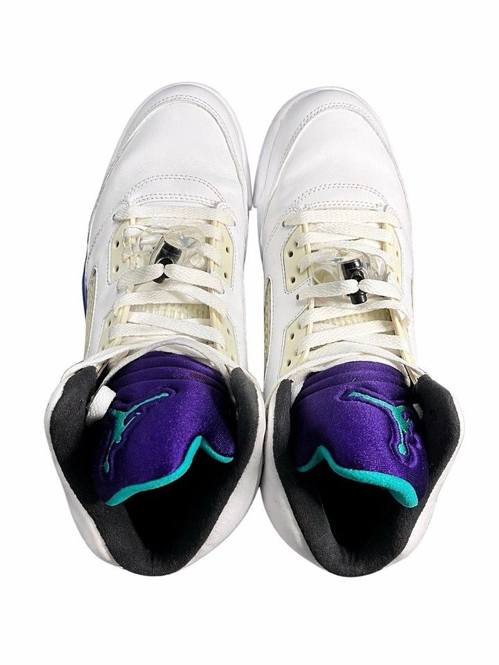 Jordan Brand Air Jordan 5 Grape 2013 White Purple SZ 9 Size US 9 / EU 42 - 4 Thumbnail